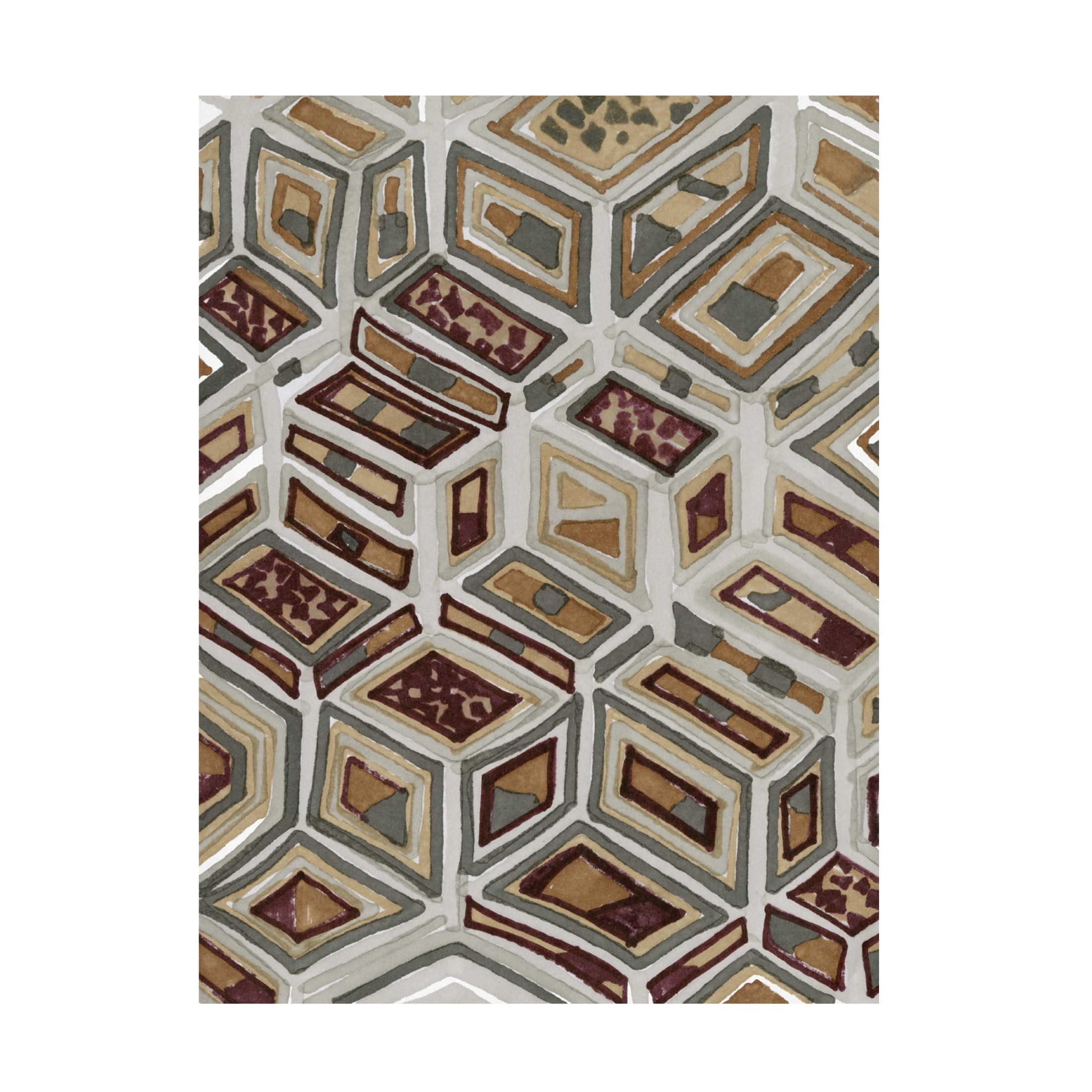 Canvas Wall Art - Stellar Design Studio 'African Tribal I' Wall Art for Living Room, Bedroom, or Office Décor by Trademark Fine Art - 35 x 47 Inches