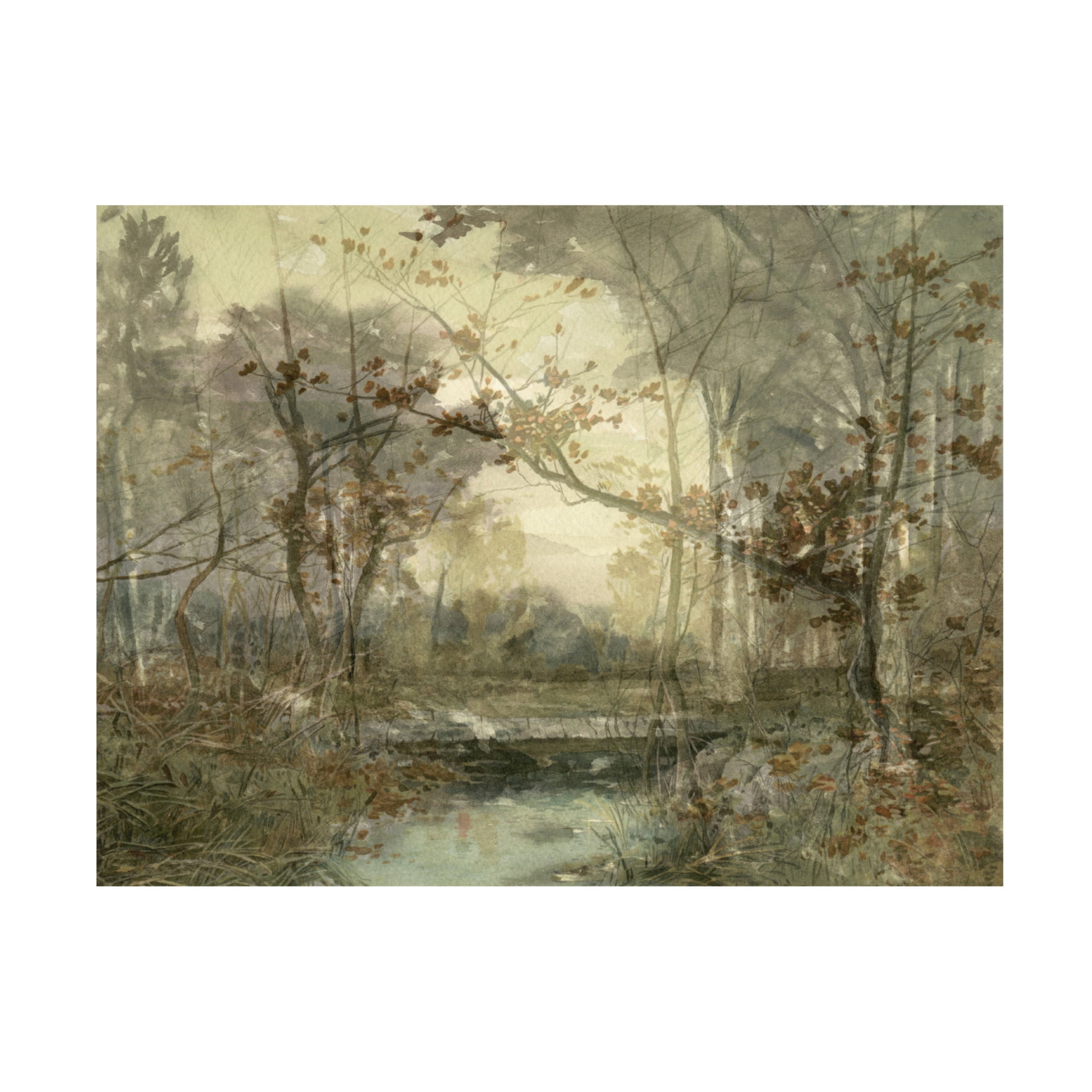 Canvas Wall Art - Stellar Design Studio 'Sunset Pond III' Wall Art for Living Room, Bedroom, or Office Décor by Trademark Fine Art - 19 x 14 Inches
