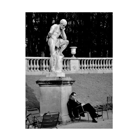 Canvas Wall Art - Stephane Breton 'Jardin Du Luxembourg' Wall Art for Living Room, Bedroom, or Office D?cor by Trademark Fine Art - 24 x 32 Inches