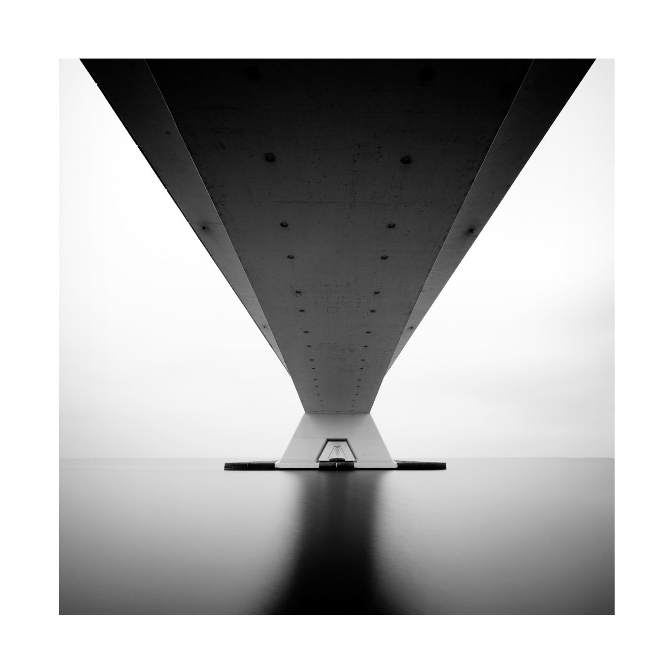 Canvas Wall Art - Steve Cheetham 'Zeeland Bridge' Wall Art for Living Room, Bedroom, or Office Décor by Trademark Fine Art - 35 x 35 Inches