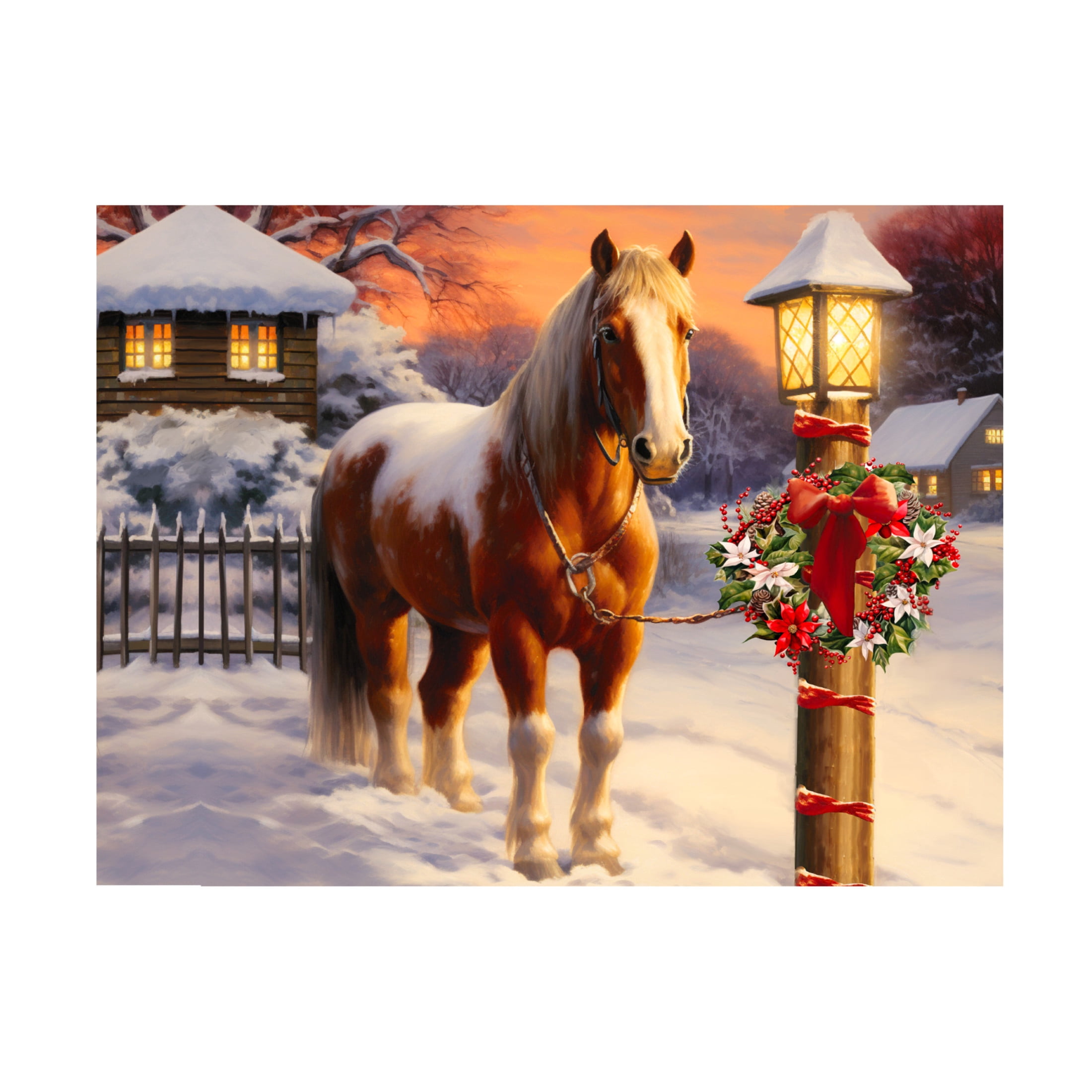 Canvas Wall Art - Stewart 'At Home' Wall Art for Living Room, Bedroom, or Office Décor by Trademark Fine Art - 47 x 35 Inches