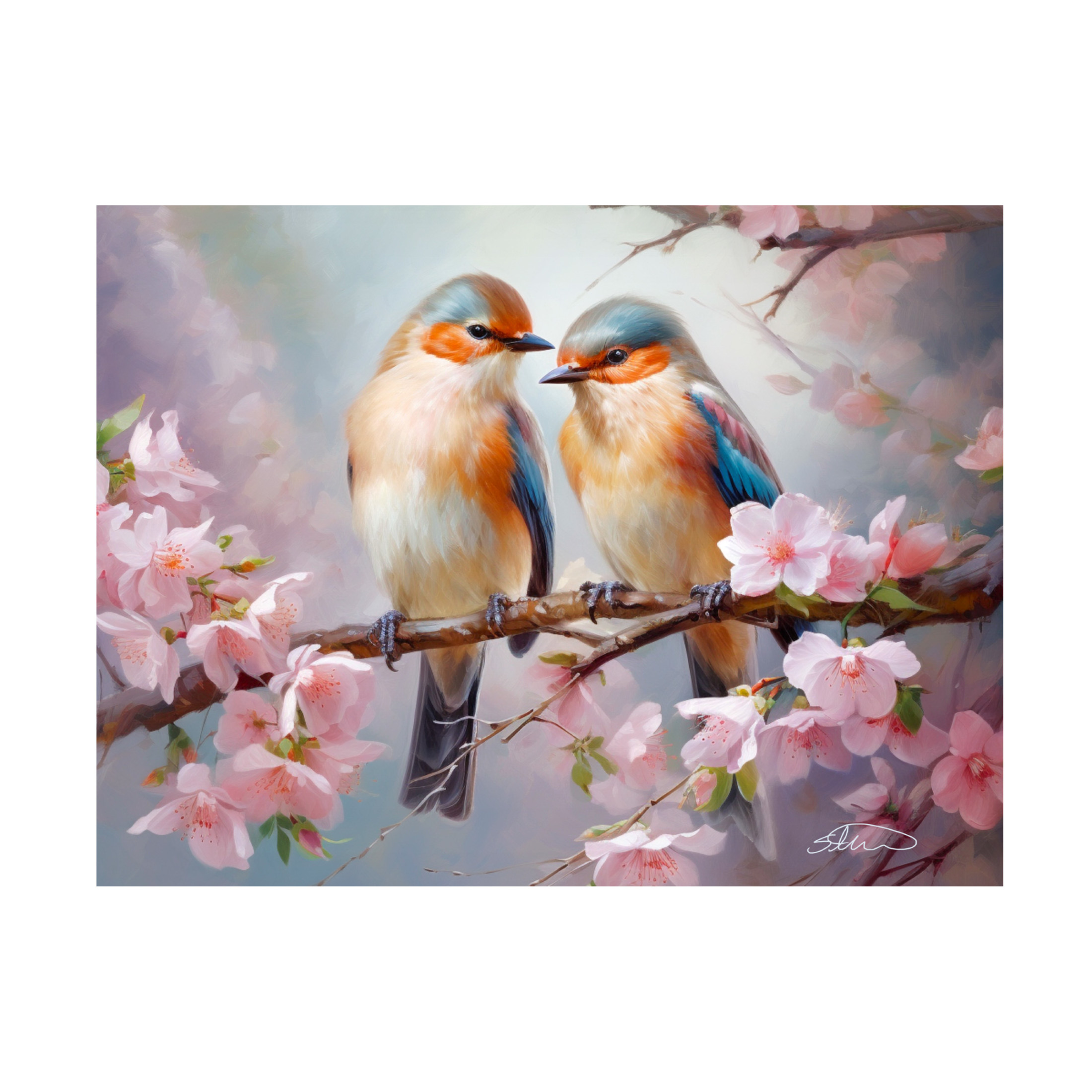 Canvas Wall Art - Stewart 'Everlasting Love' Wall Art for Living Room, Bedroom, or Office Décor by Trademark Fine Art - 47 x 35 Inches