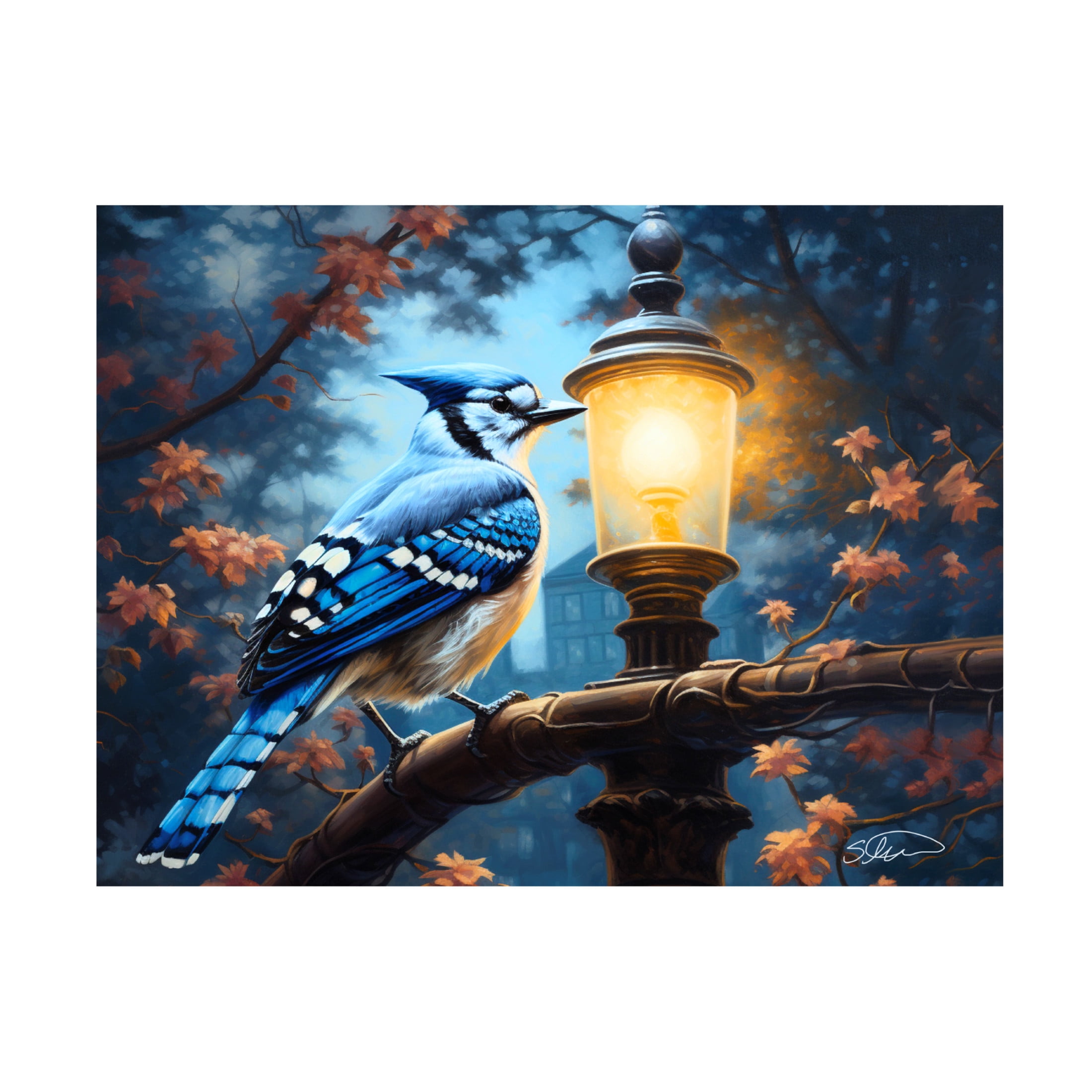Canvas Wall Art - Stewart 'Fall Light' Wall Art for Living Room, Bedroom, or Office Décor by Trademark Fine Art - 24 x 18 Inches