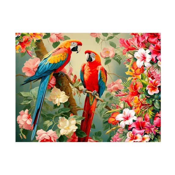 Canvas Wall Art - Stewart 'Paradise' Wall Art for Living Room, Bedroom, or Office Décor by Trademark Fine Art - 32 x 24 Inches