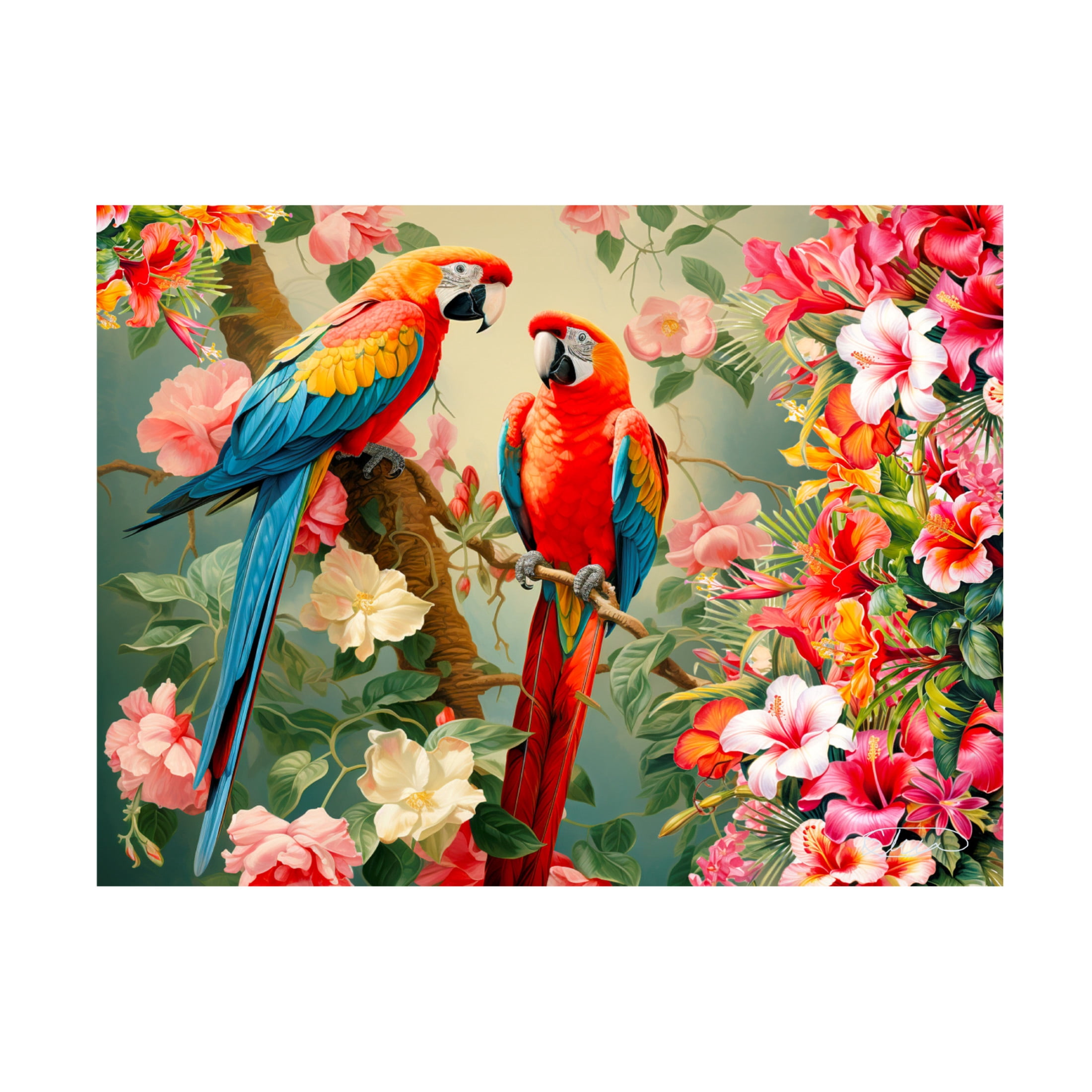 Canvas Wall Art - Stewart 'Paradise' Wall Art for Living Room, Bedroom, or Office Décor by Trademark Fine Art - 47 x 35 Inches