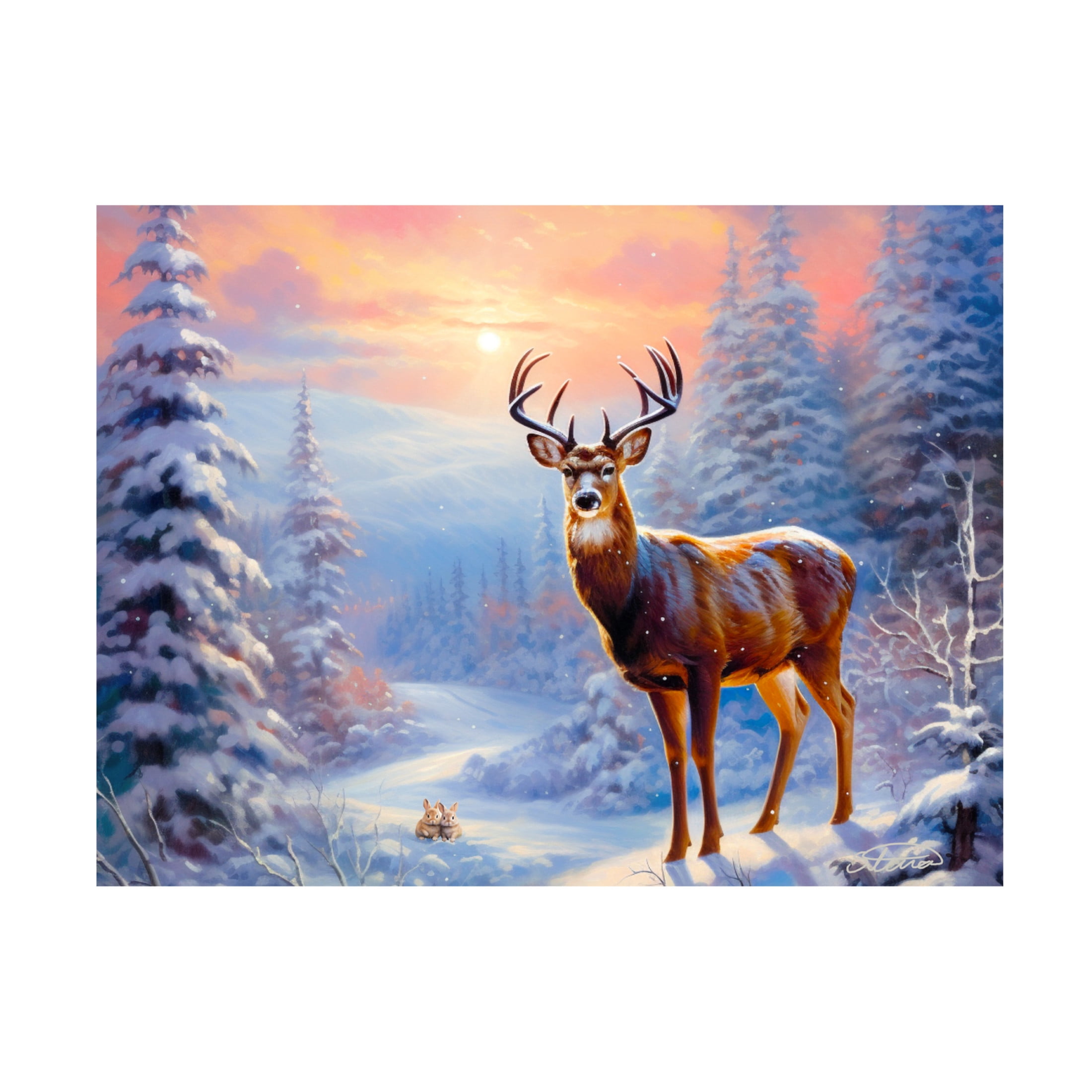 Canvas Wall Art - Stewart 'Peekaboo' Wall Art for Living Room, Bedroom, or Office Décor by Trademark Fine Art - 24 x 18 Inches