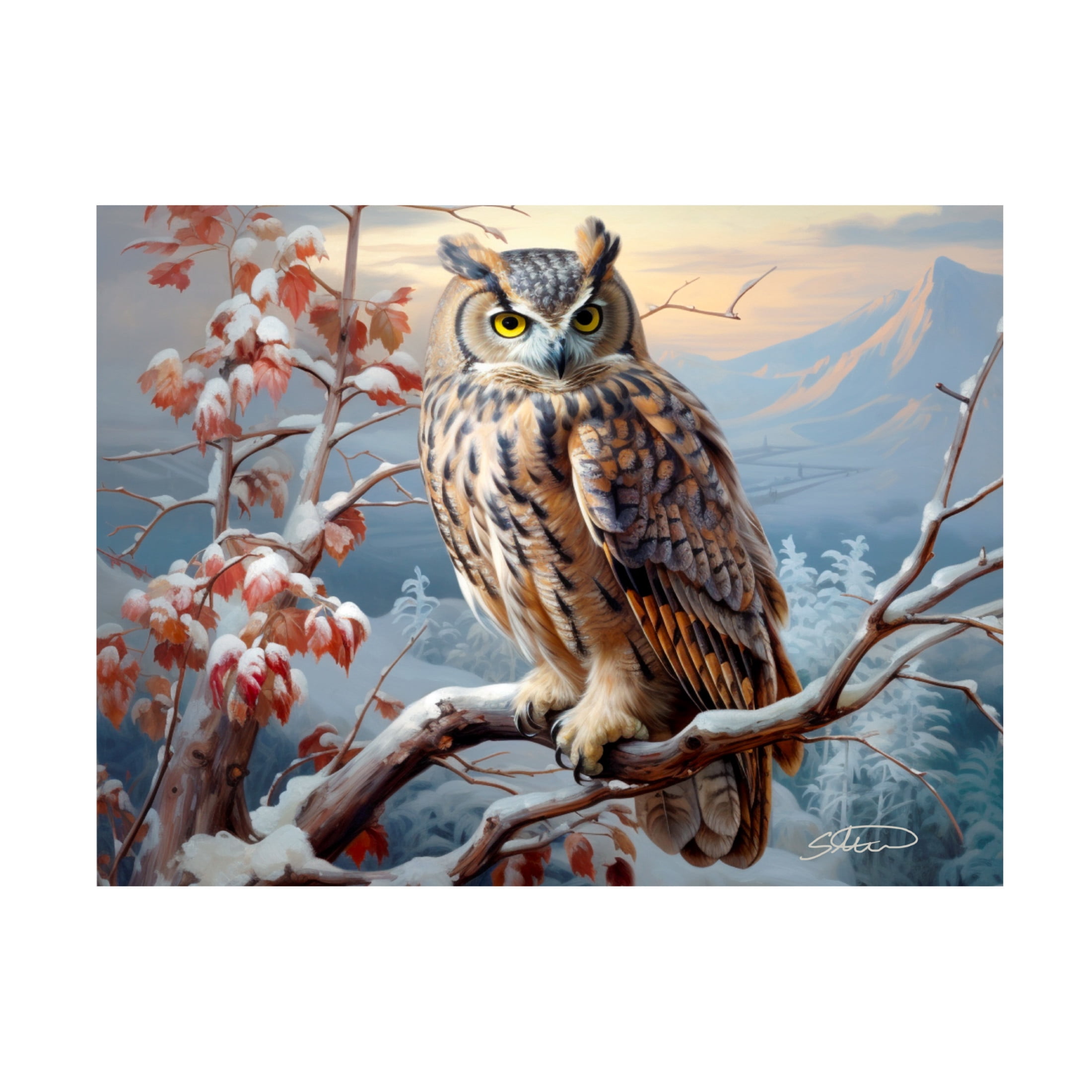 Canvas Wall Art - Stewart 'The Protector' Wall Art for Living Room, Bedroom, or Office Décor by Trademark Fine Art - 47 x 35 Inches