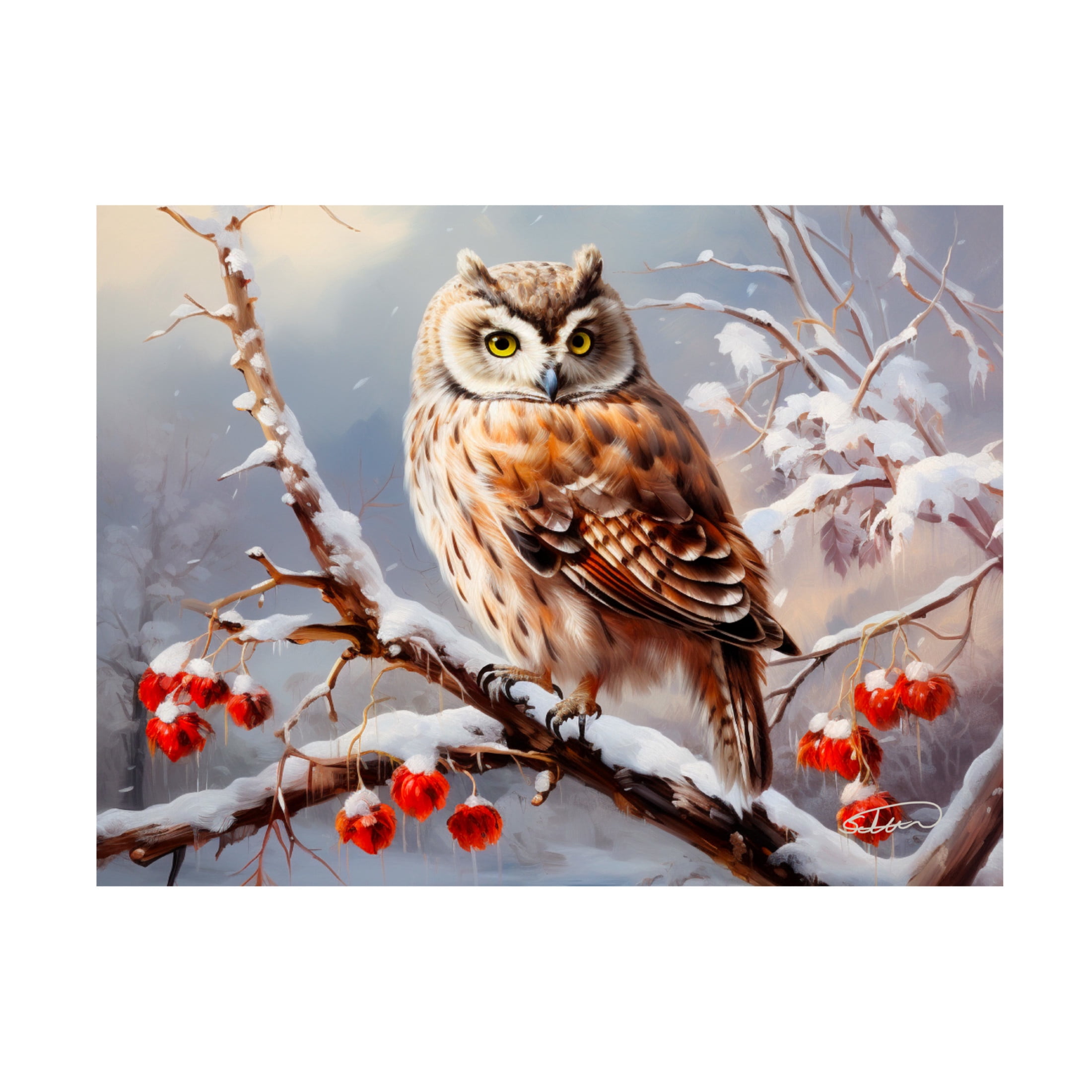 Canvas Wall Art - Stewart 'The Watcher' Wall Art for Living Room, Bedroom, or Office Décor by Trademark Fine Art - 24 x 18 Inches