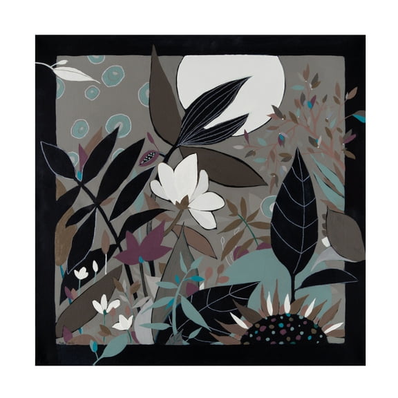 Canvas Wall Art - Sue Davis 'White Flower' Wall Art for Living Room, Bedroom, or Office Décor by Trademark Fine Art - 14 x 14 Inches