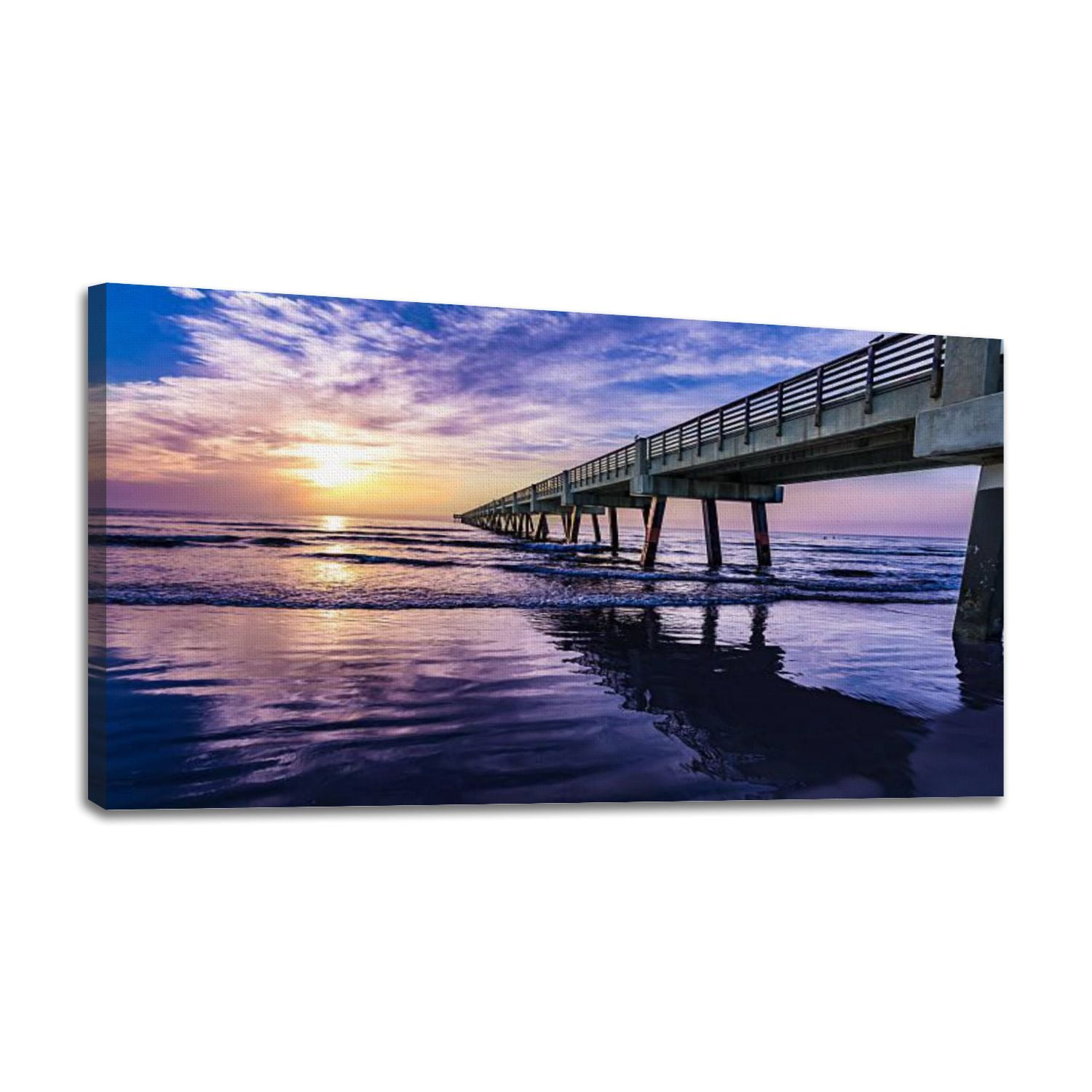Canvas Wall Art Sunrise Florida Beach Wall Decor for Living Room ...