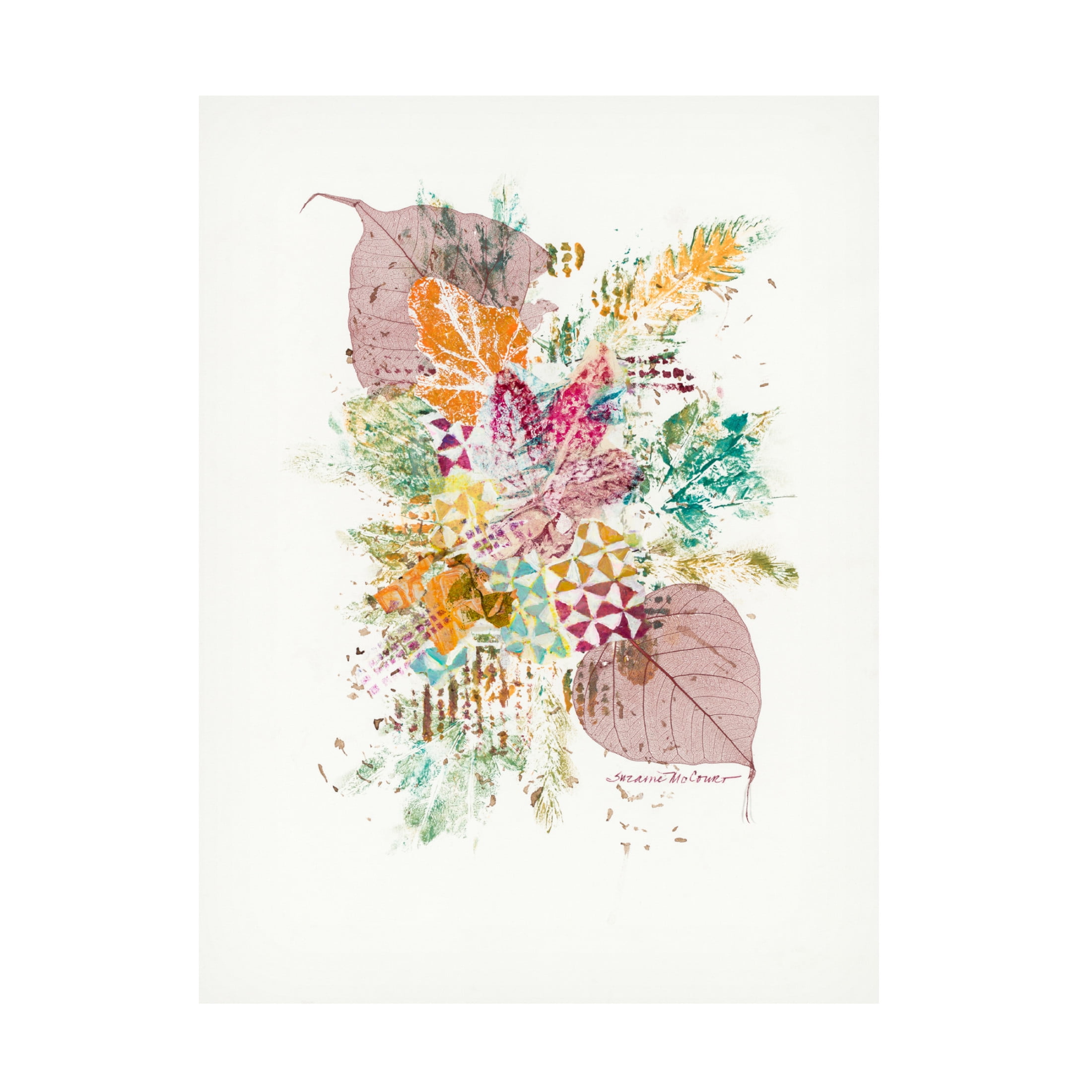 Canvas Wall Art - Suzanne McCourt 'Interlaced' Wall Art for Living Room, Bedroom, or Office Décor by Trademark Fine Art - 14 x 19 Inches