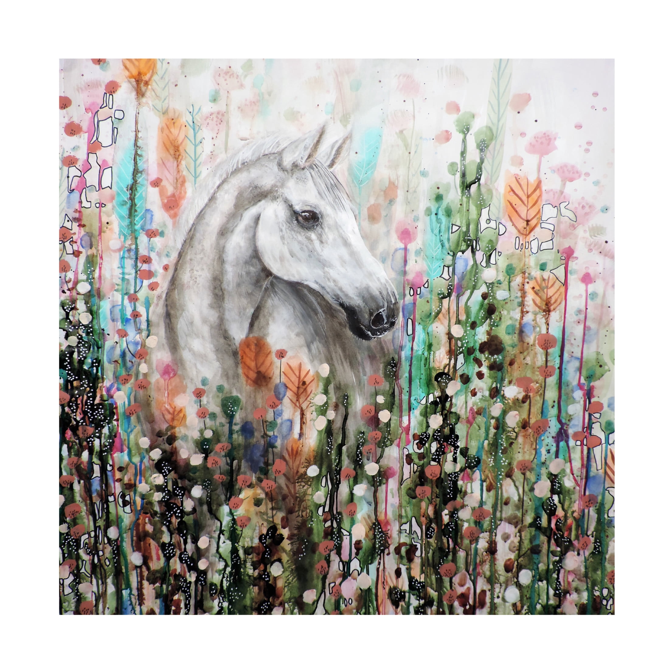 Canvas Wall Art - Sylvie Demers 'Ame Sauvage' Wall Art for Living Room, Bedroom, or Office D?cor by Trademark Fine Art - 24 x 24 Inches