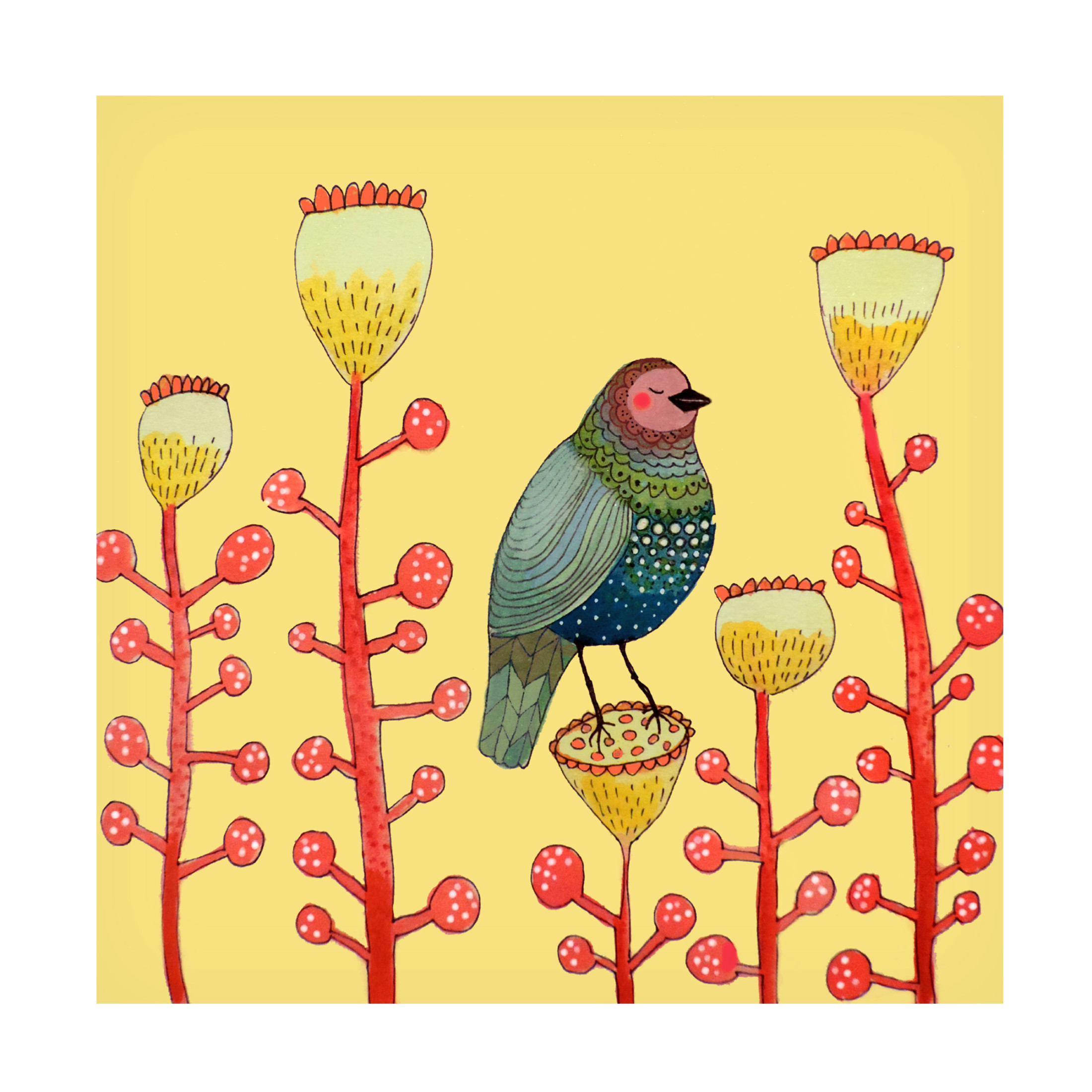 Canvas Wall Art - Sylvie Demers 'Le Petit Matin' Wall Art for Living Room, Bedroom, or Office D?cor by Trademark Fine Art - 24 x 24 Inches