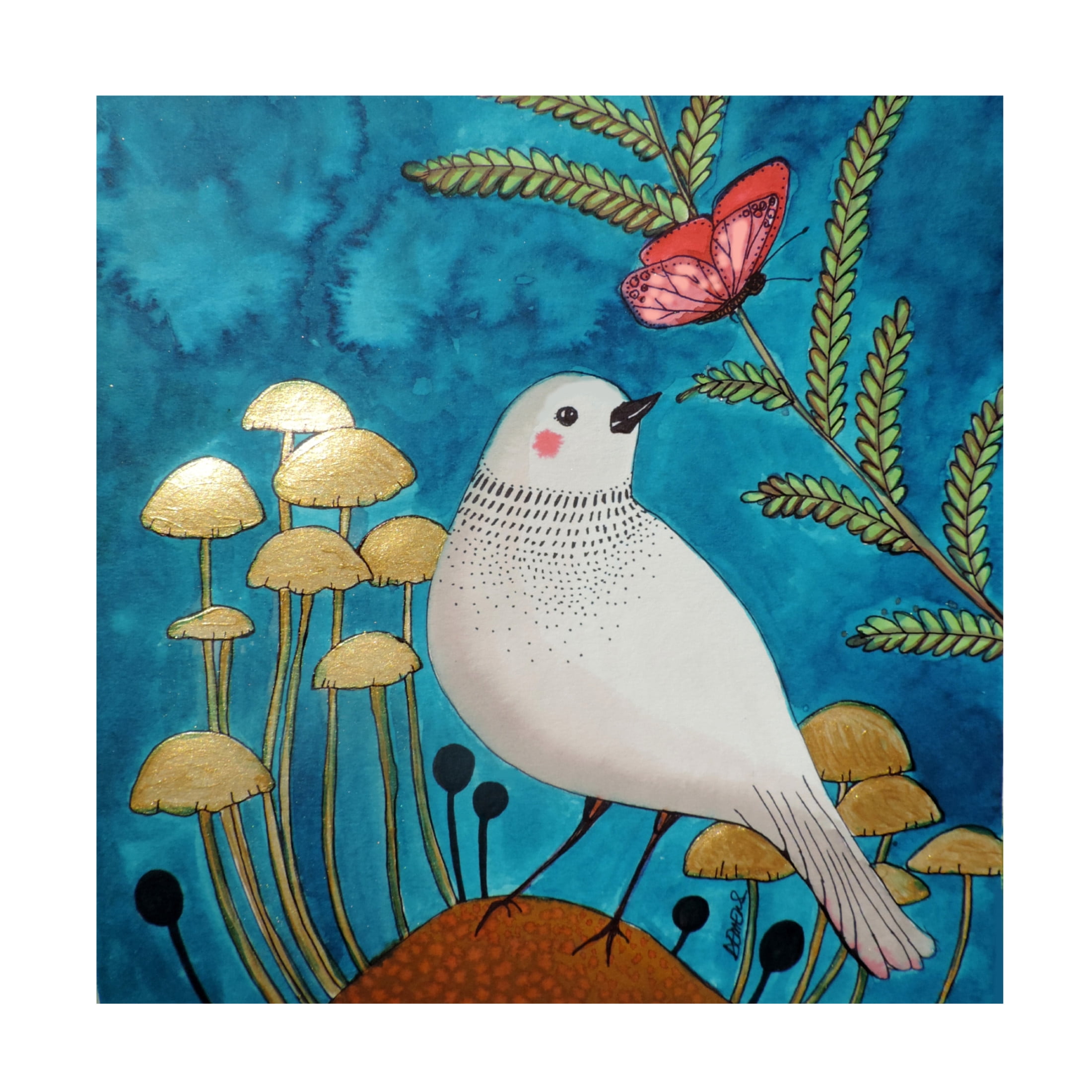 Canvas Wall Art - Sylvie Demers 'Le Petit Sentier' Wall Art for Living Room, Bedroom, or Office D?cor by Trademark Fine Art - 24 x 24 Inches