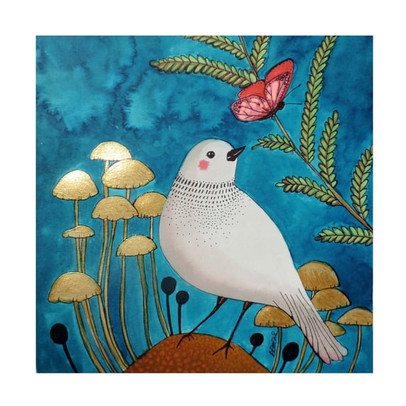 Canvas Wall Art - Sylvie Demers 'Le Petit Sentier' Wall Art for Living Room, Bedroom, or Office D?cor by Trademark Fine Art - 35 x 35 Inches