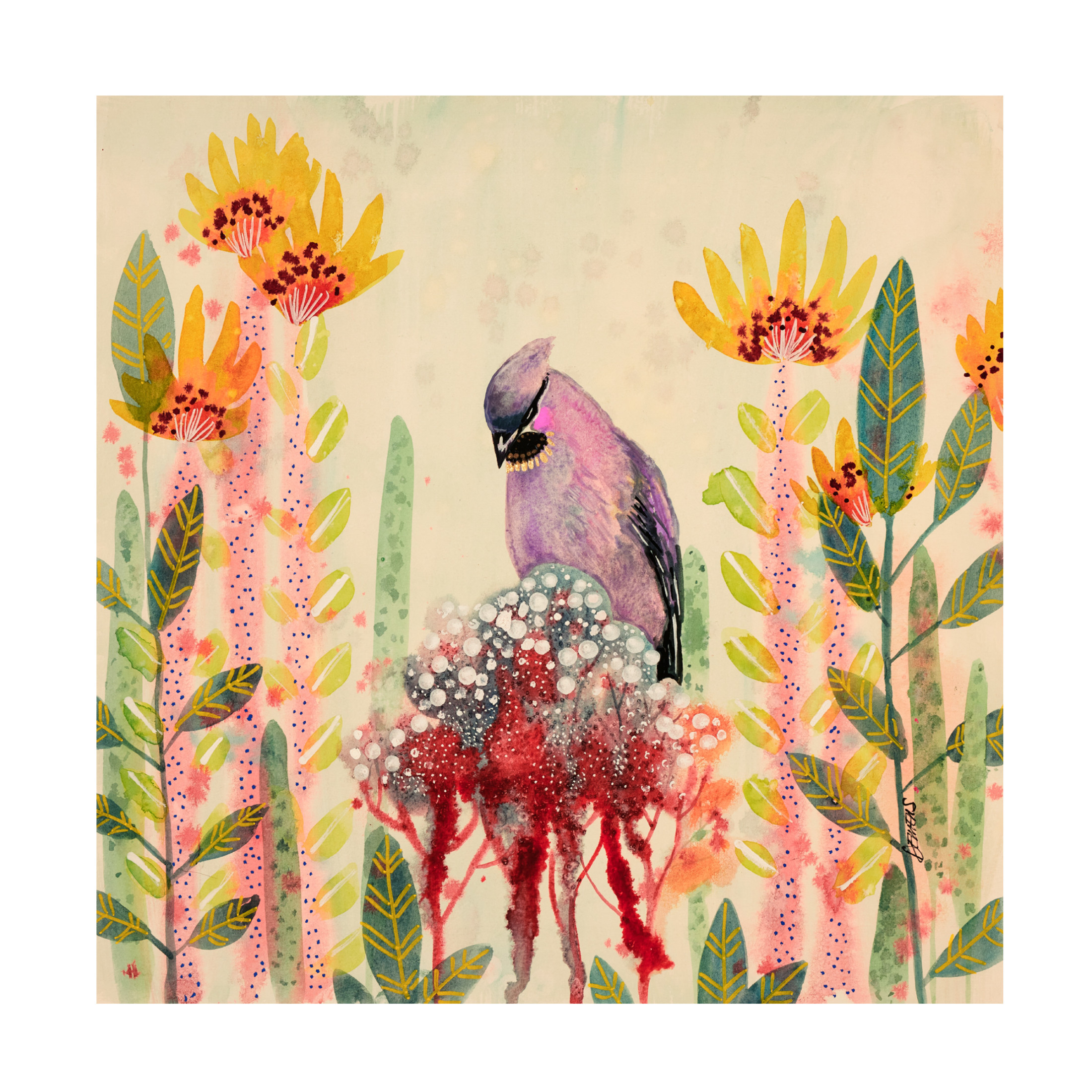 Canvas Wall Art - Sylvie Demers 'Se Recueillir Sylvie Demers' Wall Art for Living Room, Bedroom, or Office D?cor by Trademark Fine Art - 24 x 24 Inches