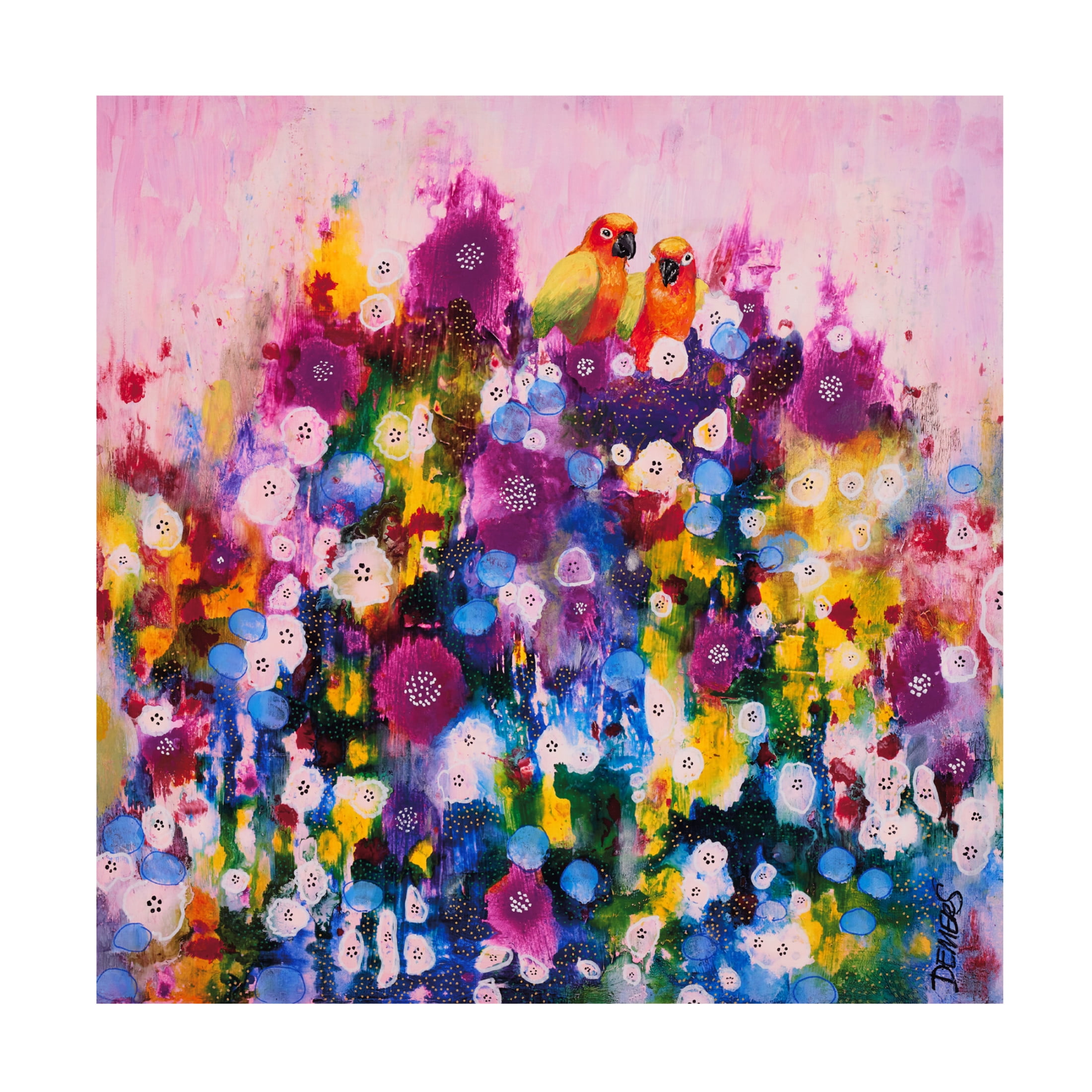 Canvas Wall Art - Sylvie Demers 'Sous Les Tropiques' Wall Art for Living Room, Bedroom, or Office Décor by Trademark Fine Art - 14 x 14 Inches