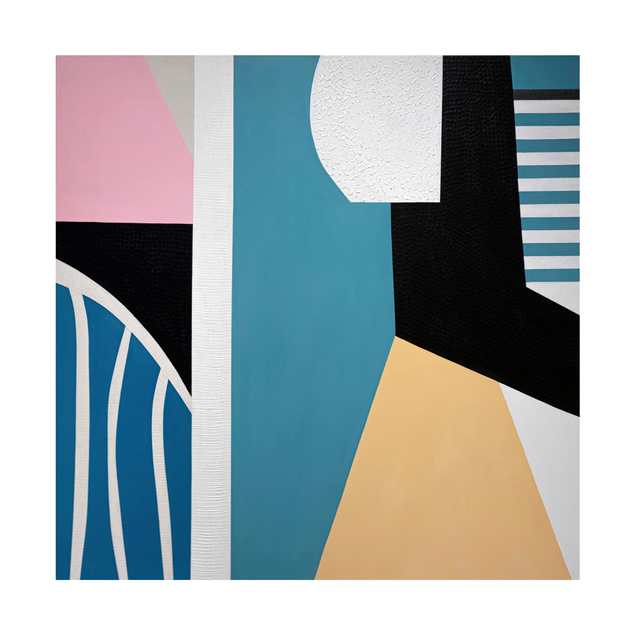 Canvas Wall Art - Sylvie Hamou 'Inside and Out I' Wall Art for Living Room, Bedroom, or Office Décor by Trademark Fine Art - 24 x 24 Inches