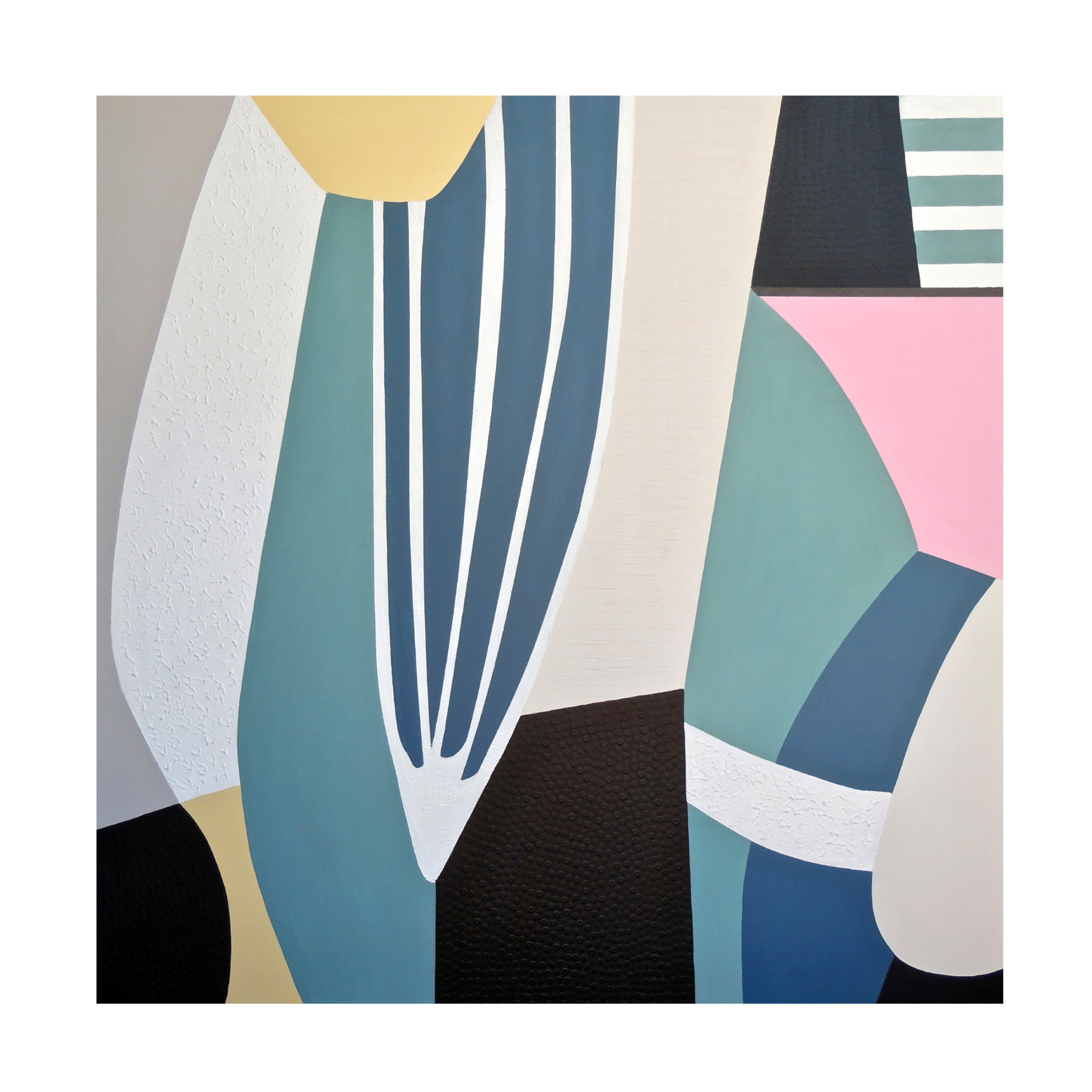 Canvas Wall Art - Sylvie Hamou 'Soften The Edge' Wall Art for Living Room, Bedroom, or Office Décor by Trademark Fine Art - 35 x 35 Inches