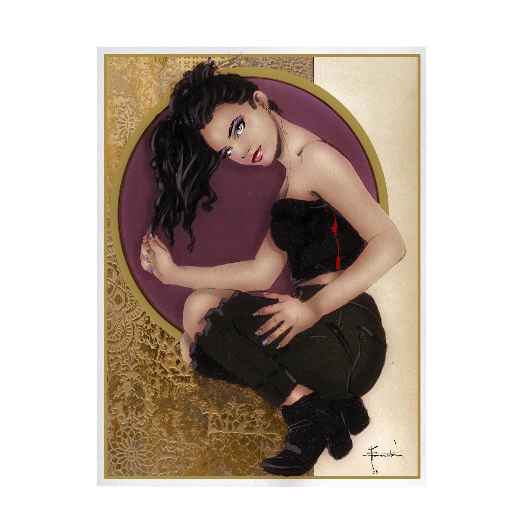 Canvas Wall Art - TMBorenstein 'Summer Heat' Wall Art for Living Room, Bedroom, or Office Décor by Trademark Fine Art - 35 x 47 Inches