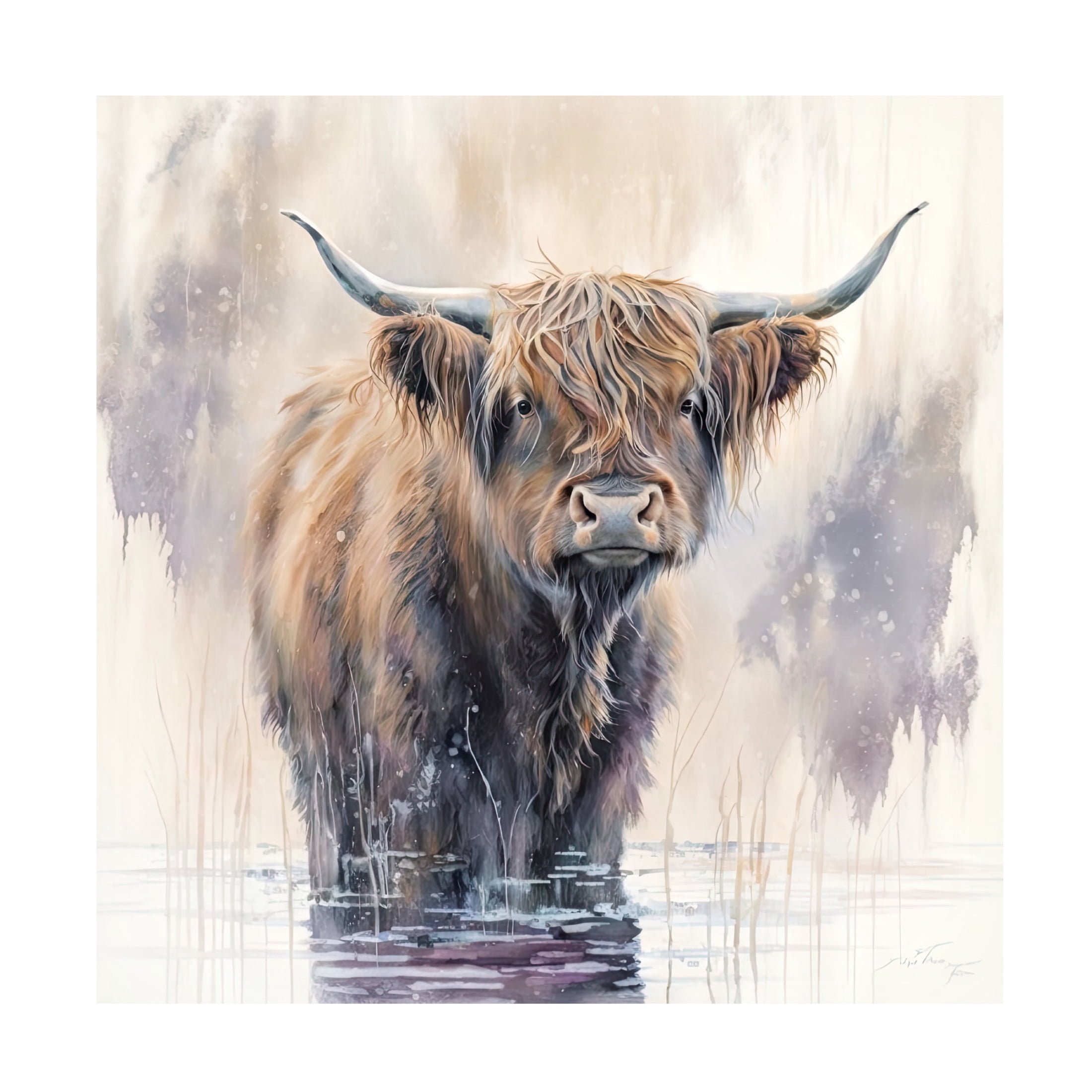 Canvas Wall Art - The Golden Valley 'Ben' Wall Art for Living Room, Bedroom, or Office Décor by Trademark Fine Art - 14 x 14 Inches