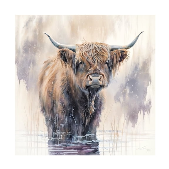 Canvas Wall Art - The Golden Valley 'Ben' Wall Art for Living Room, Bedroom, or Office Décor by Trademark Fine Art - 14 x 14 Inches