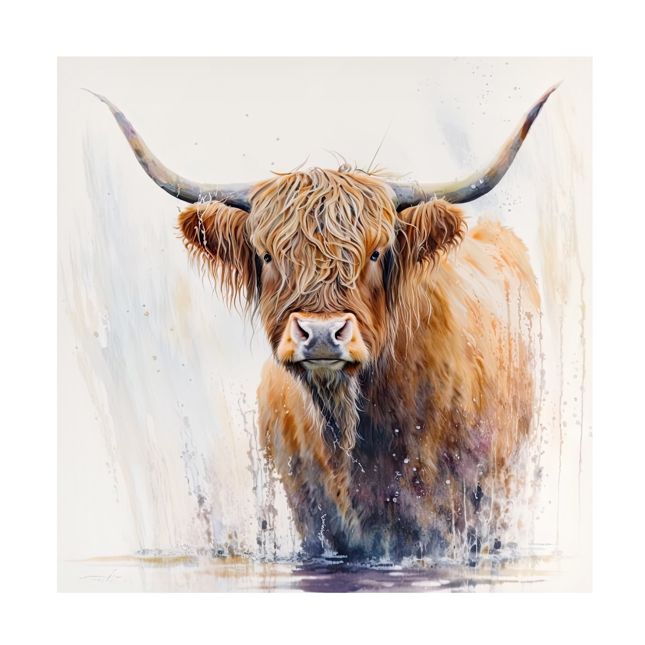 Canvas Wall Art - The Golden Valley 'Big Red' Wall Art for Living Room, Bedroom, or Office Décor by Trademark Fine Art - 24 x 24 Inches