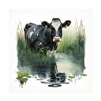 Canvas Wall Art - The Golden Valley 'Cooling Off' Wall Art for Living Room, Bedroom, or Office Décor by Trademark Fine Art - 14 x 14 Inches