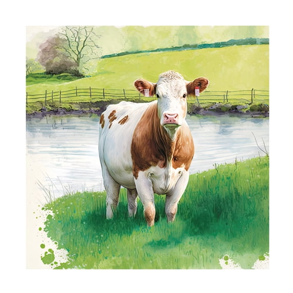 Canvas Wall Art - The Golden Valley 'First Day Out' Wall Art for Living Room, Bedroom, or Office Décor by Trademark Fine Art - 18 x 18 Inches