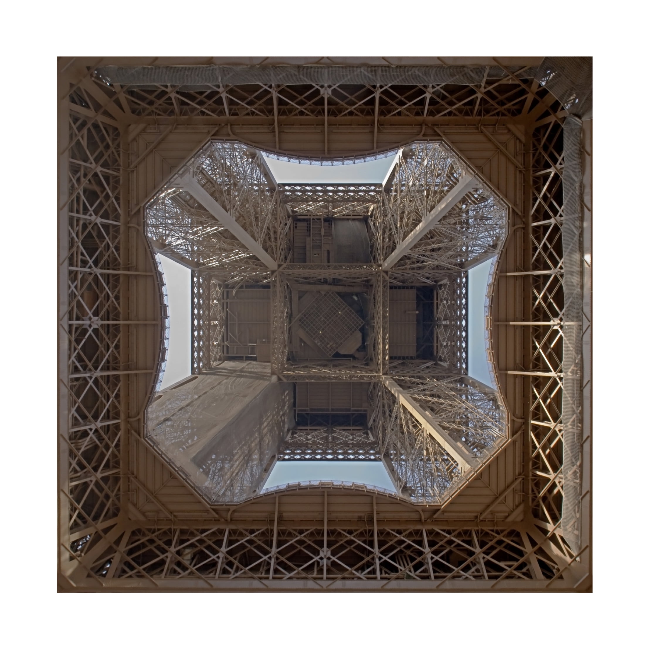 Canvas Wall Art - Thomas LENNE 'Under The Tower' Wall Art for Living Room, Bedroom, or Office D?cor by Trademark Fine Art - 24 x 24 Inches