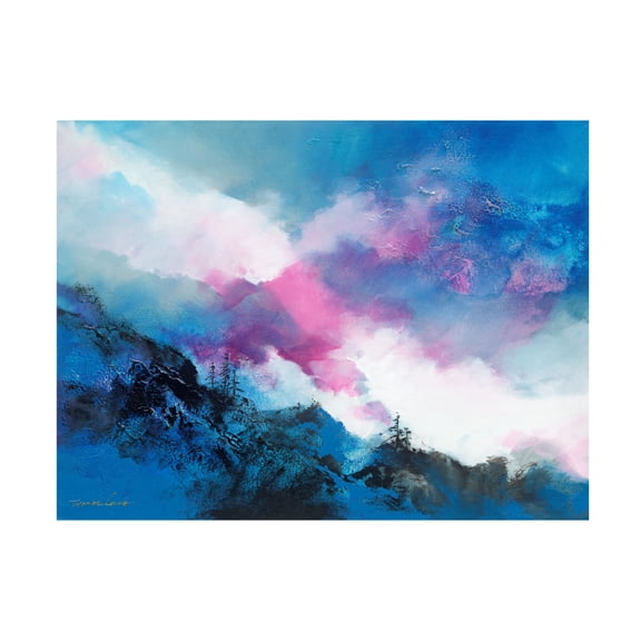 Canvas Wall Art - Thomas Leung 'Above the Clouds 1' Wall Art for Living Room, Bedroom, or Office Décor by Trademark Fine Art - 19 x 14 Inches