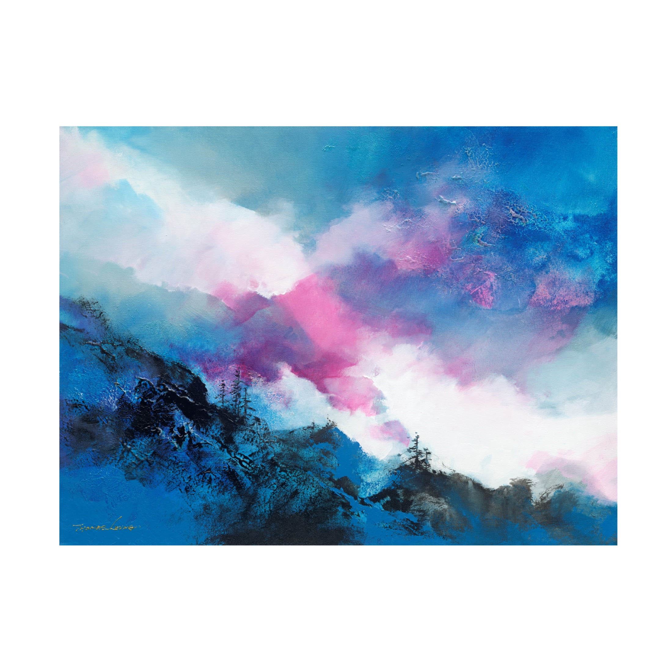 Canvas Wall Art - Thomas Leung 'Above the Clouds 1' Wall Art for Living Room, Bedroom, or Office Décor by Trademark Fine Art - 24 x 18 Inches