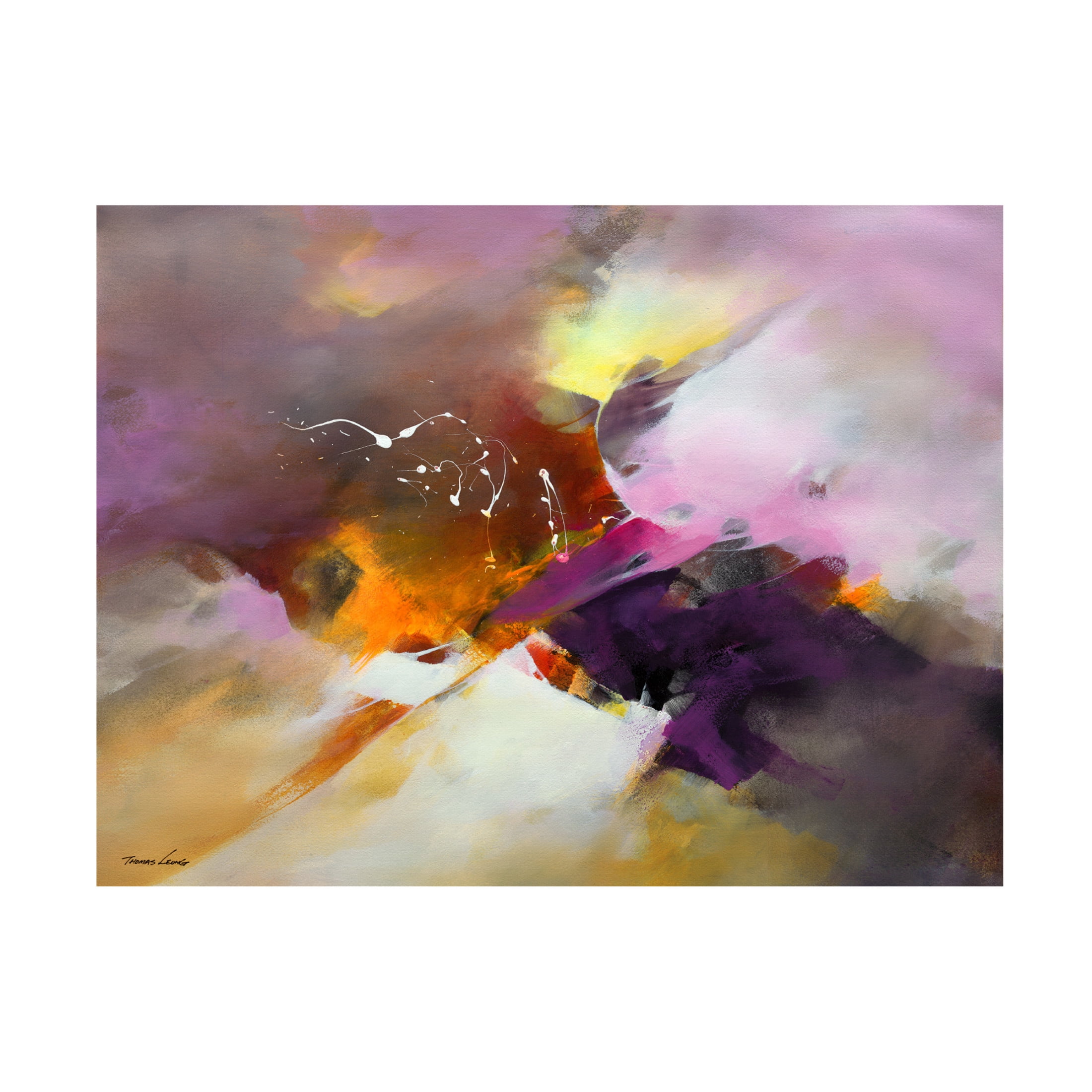 Canvas Wall Art - Thomas Leung 'Abstract 1' Wall Art for Living Room, Bedroom, or Office Décor by Trademark Fine Art - 32 x 24 Inches