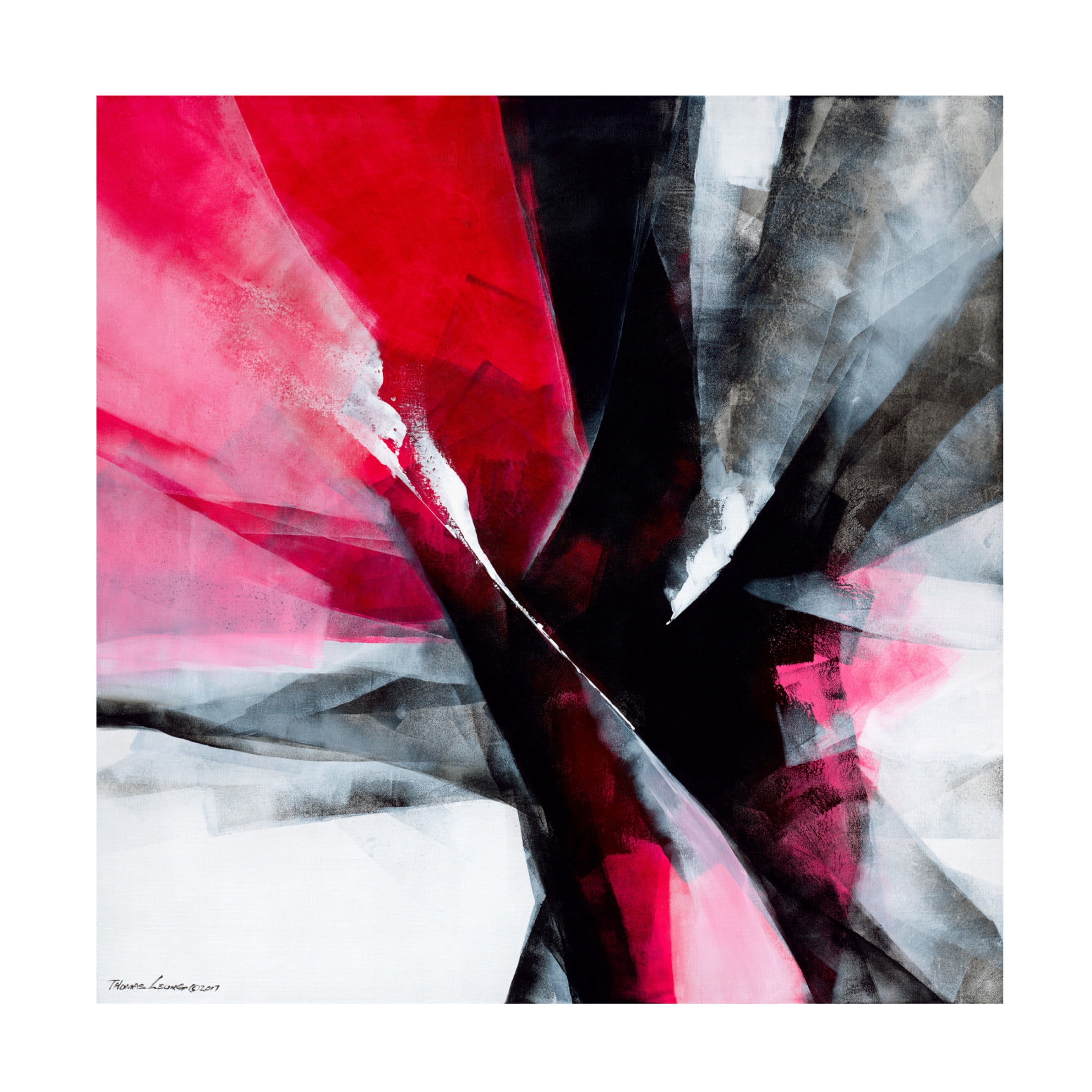 Canvas Wall Art - Thomas Leung 'Action 2' Wall Art for Living Room, Bedroom, or Office Décor by Trademark Fine Art - 24 x 24 Inches
