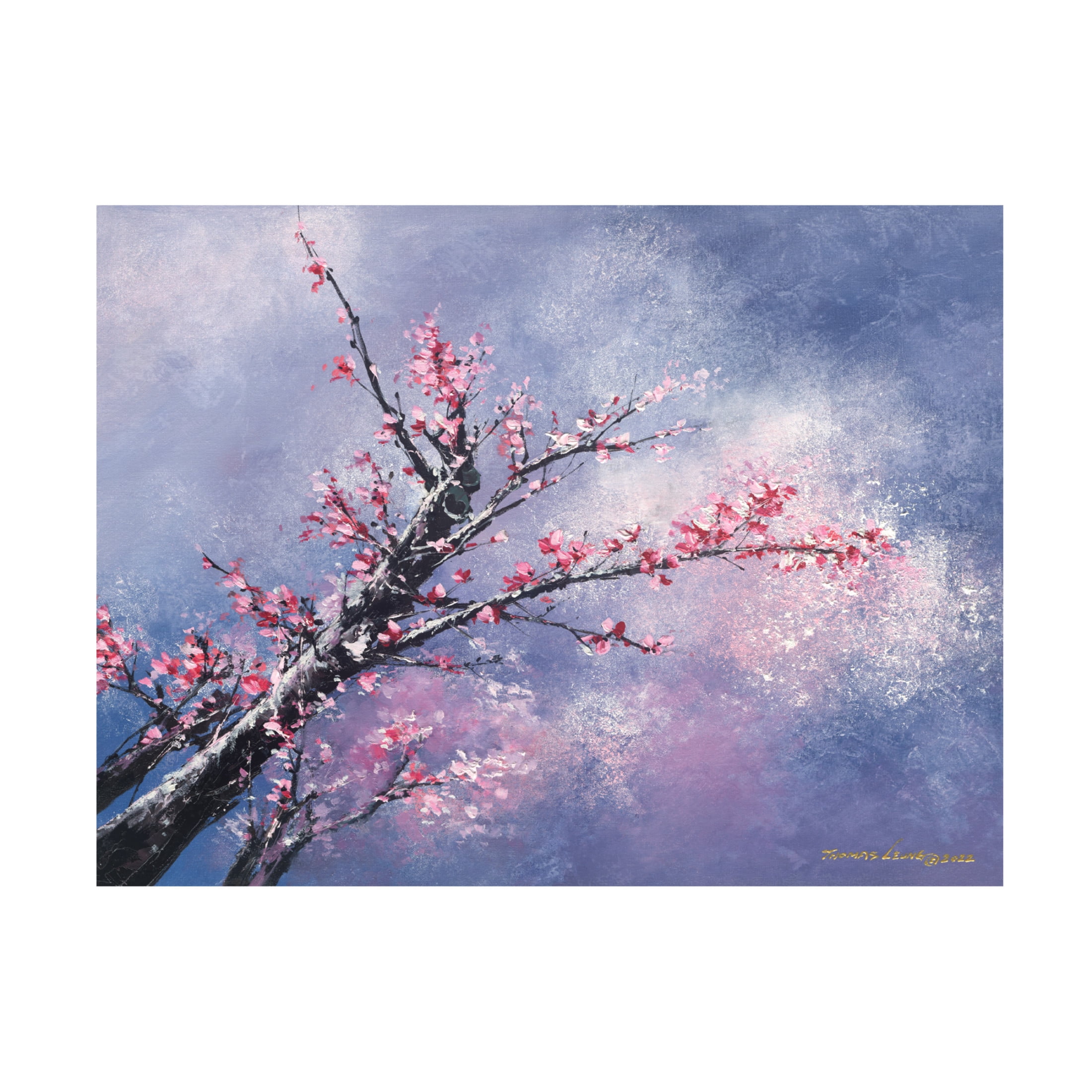 Canvas Wall Art - Thomas Leung 'Blossom Season' Wall Art for Living Room, Bedroom, or Office Décor by Trademark Fine Art - 32 x 24 Inches