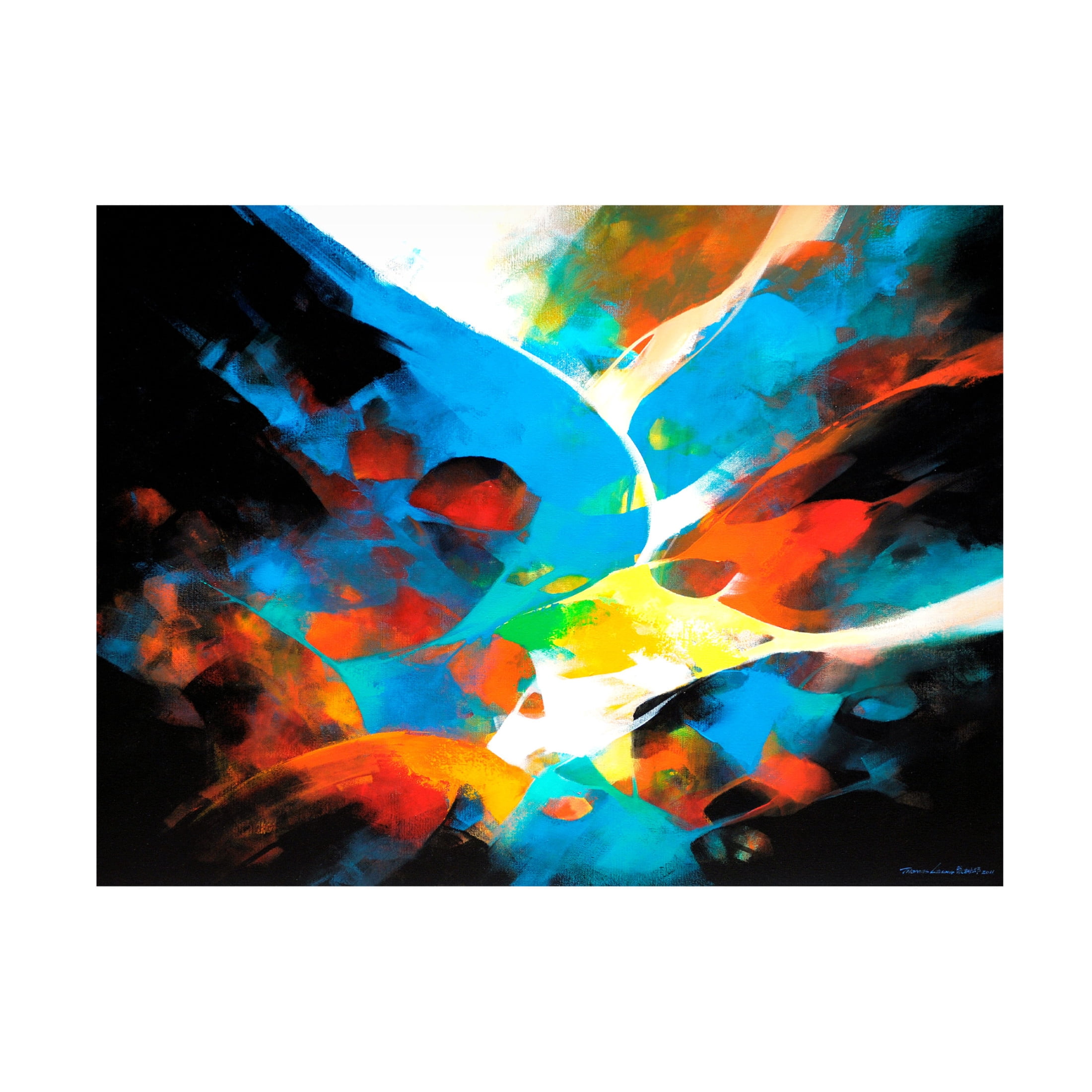 Canvas Wall Art - Thomas Leung 'Creation' Wall Art for Living Room, Bedroom, or Office Décor by Trademark Fine Art - 19 x 14 Inches