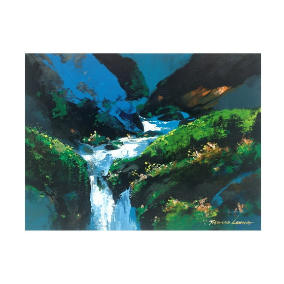 Canvas Wall Art - Thomas Leung 'Creek' Wall Art for Living Room, Bedroom, or Office Décor by Trademark Fine Art - 19 x 14 Inches