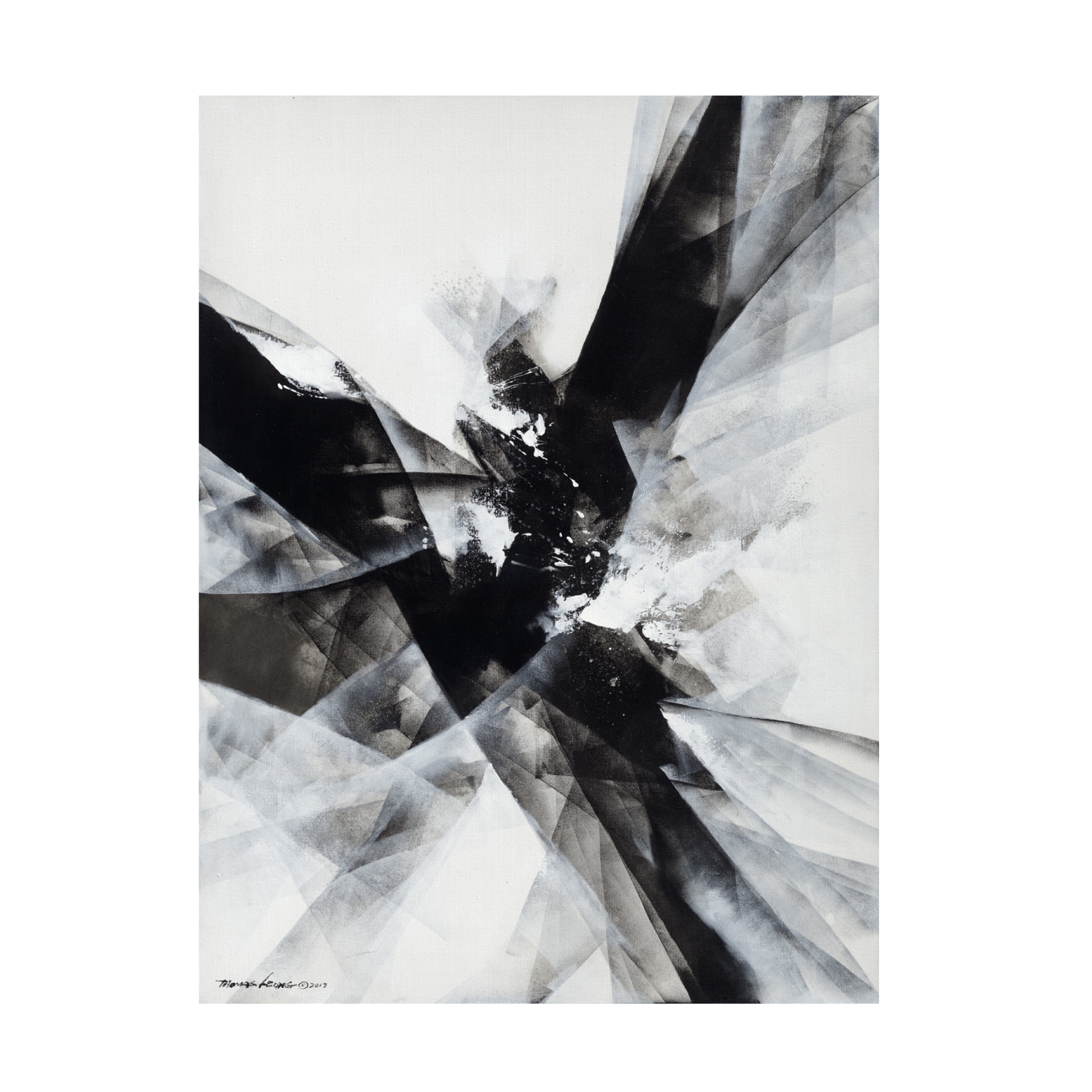 Canvas Wall Art - Thomas Leung 'Crisscross' Wall Art for Living Room, Bedroom, or Office Décor by Trademark Fine Art - 24 x 32 Inches
