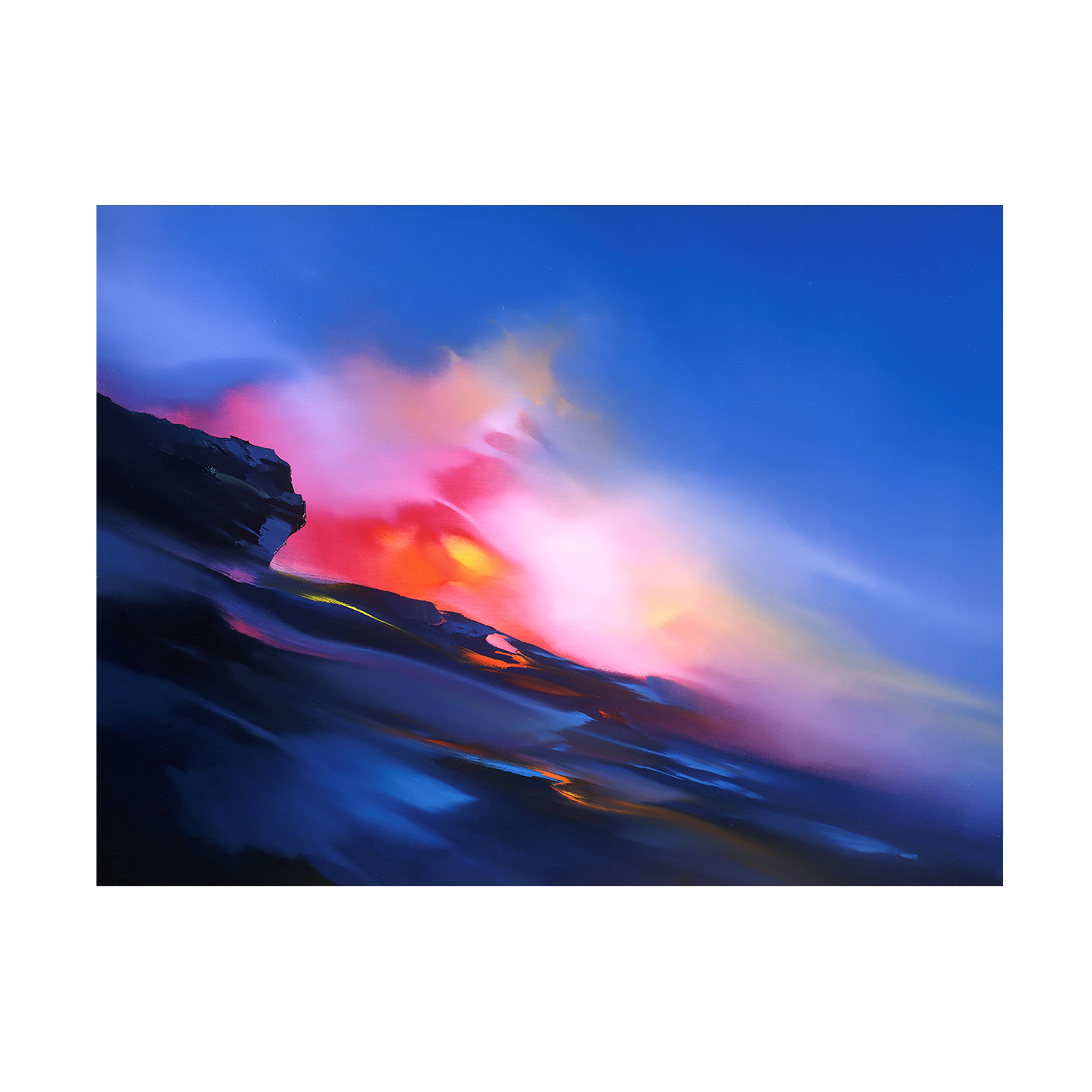 Canvas Wall Art - Thomas Leung 'Dawn of Pele' Wall Art for Living Room, Bedroom, or Office DÃ©cor by Trademark Fine Art - 24 x 18 Inches