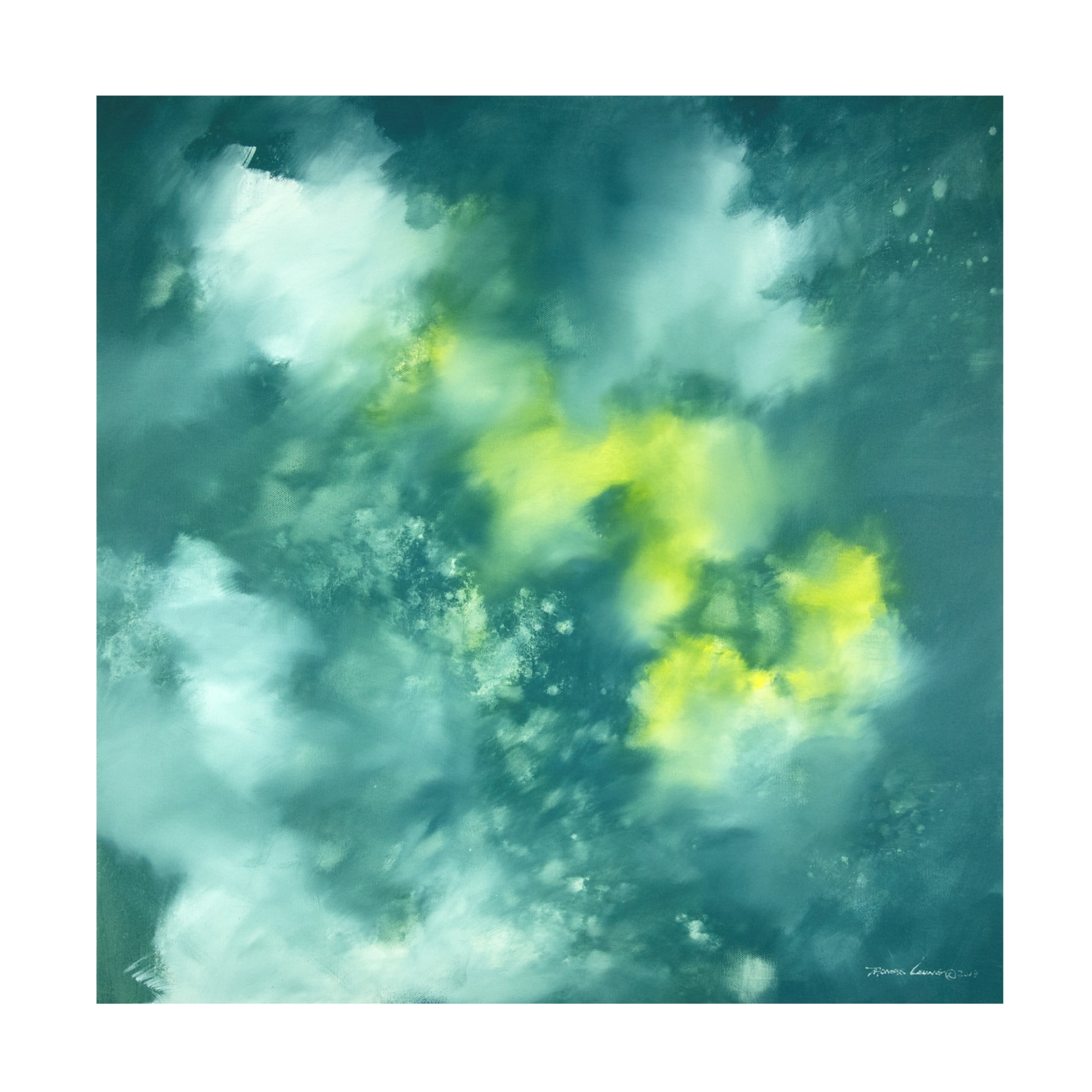 Canvas Wall Art - Thomas Leung 'Dream Flower' Wall Art for Living Room, Bedroom, or Office Décor by Trademark Fine Art - 18 x 18 Inches