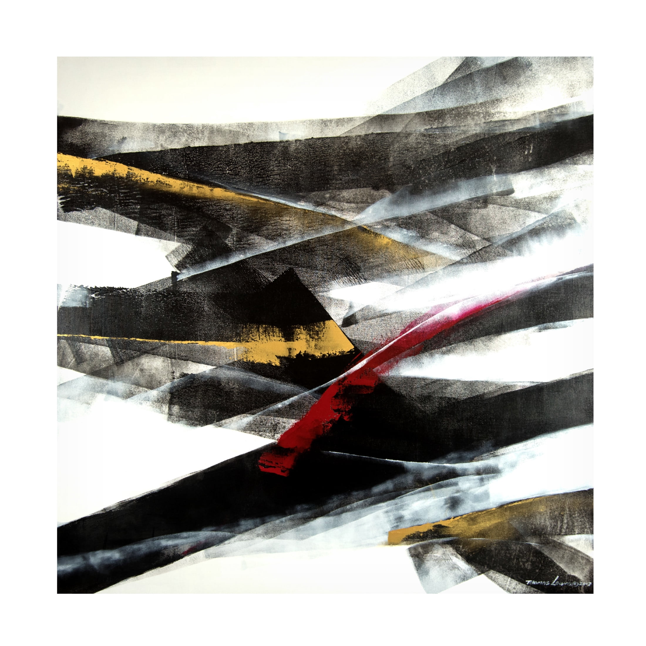Canvas Wall Art - Thomas Leung 'Exchange 2' Wall Art for Living Room, Bedroom, or Office Décor by Trademark Fine Art - 14 x 14 Inches
