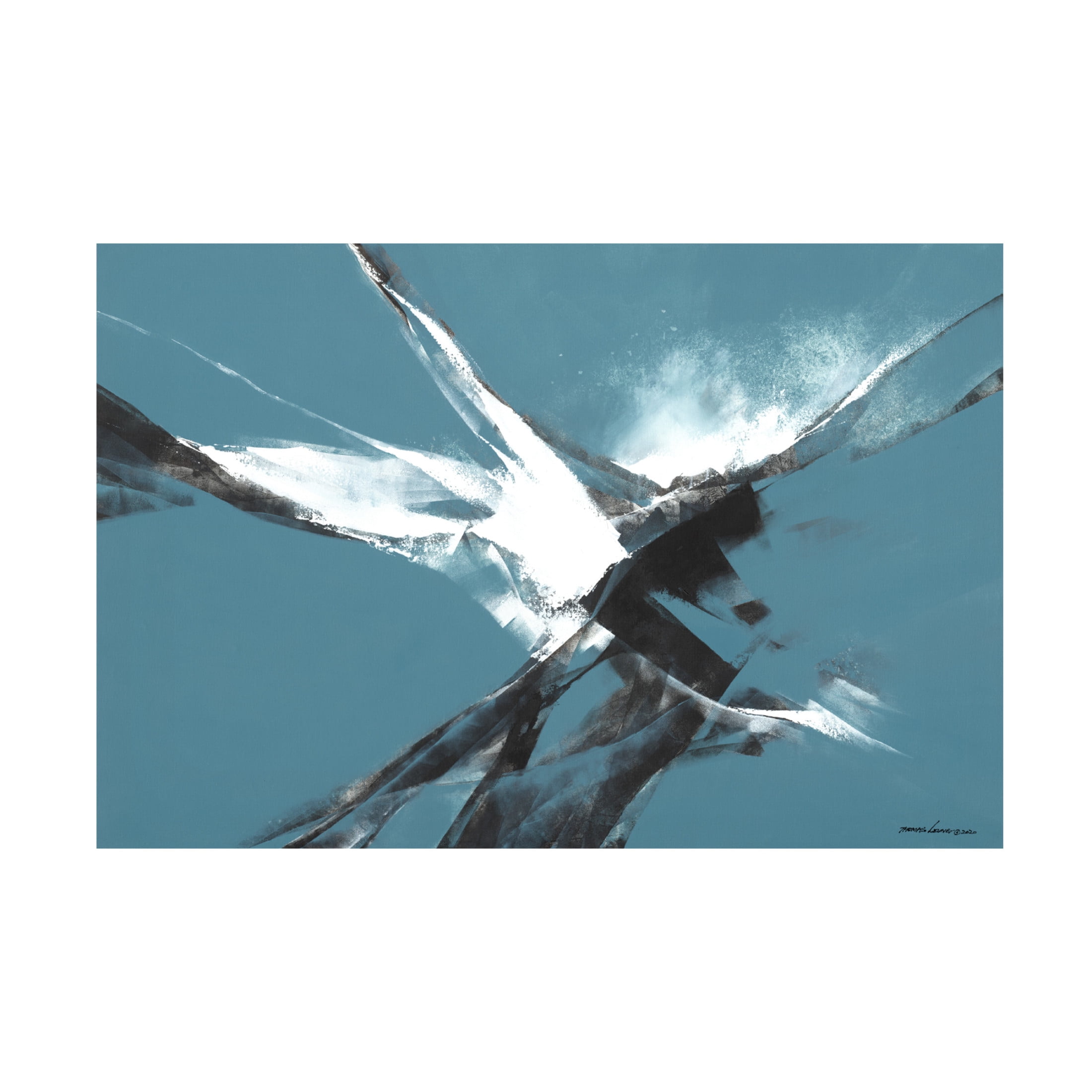Canvas Wall Art - Thomas Leung 'Explorations II' Wall Art for Living Room, Bedroom, or Office Décor by Trademark Fine Art - 32 x 22 Inches