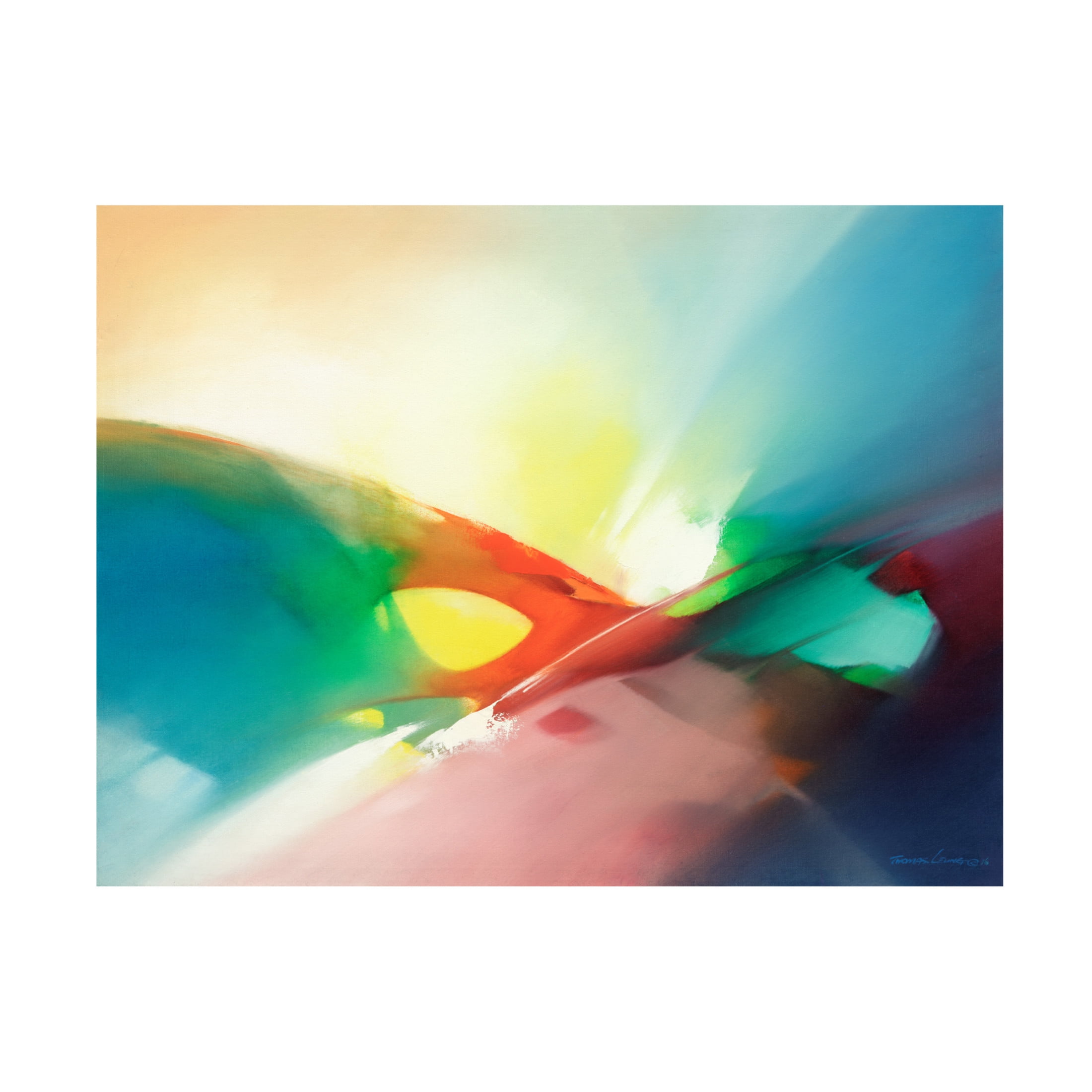 Canvas Wall Art - Thomas Leung 'Feelings' Wall Art for Living Room, Bedroom, or Office Décor by Trademark Fine Art - 47 x 47 Inches
