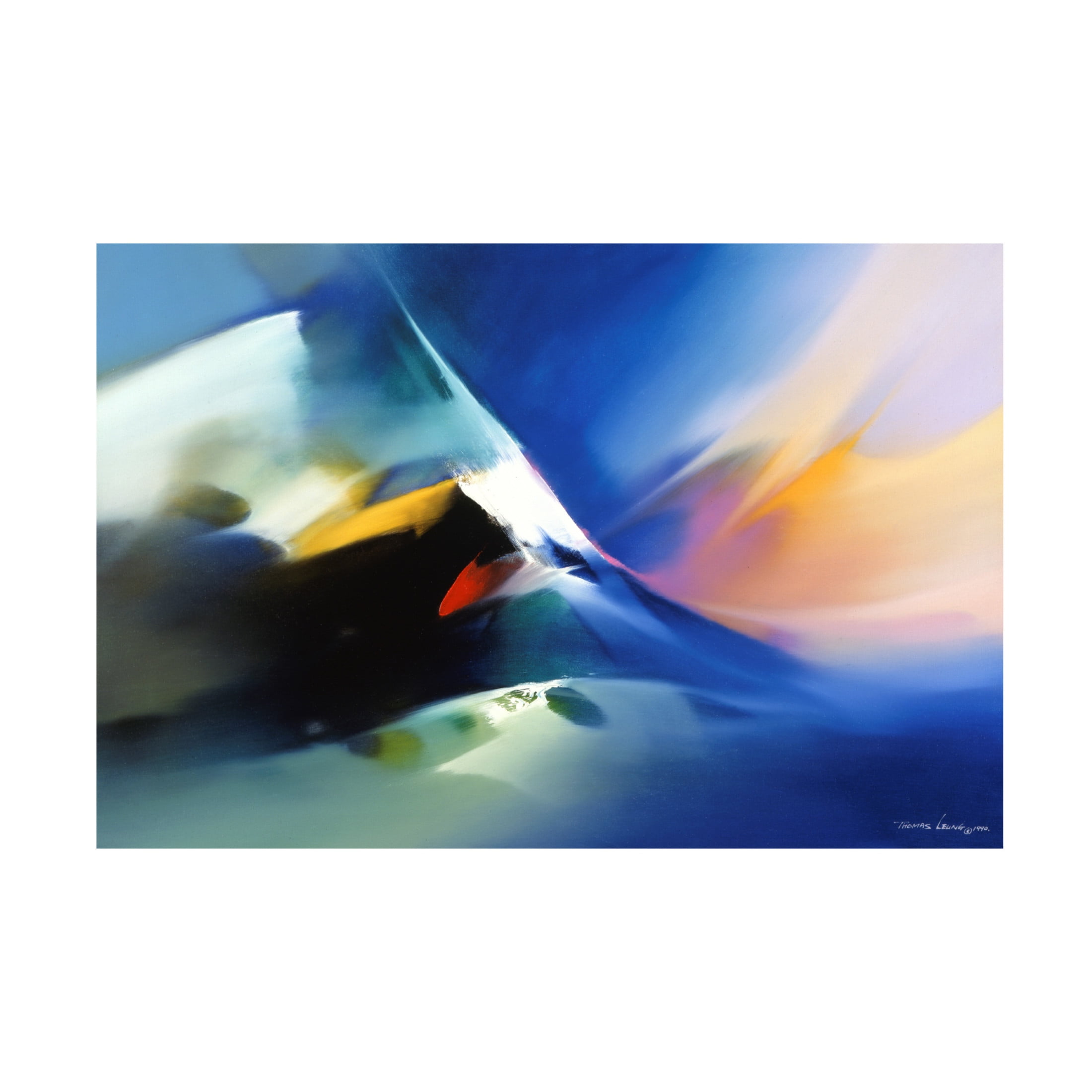 Canvas Wall Art - Thomas Leung 'Flying Colors' Wall Art for Living Room, Bedroom, or Office Décor by Trademark Fine Art - 24 x 16 Inches