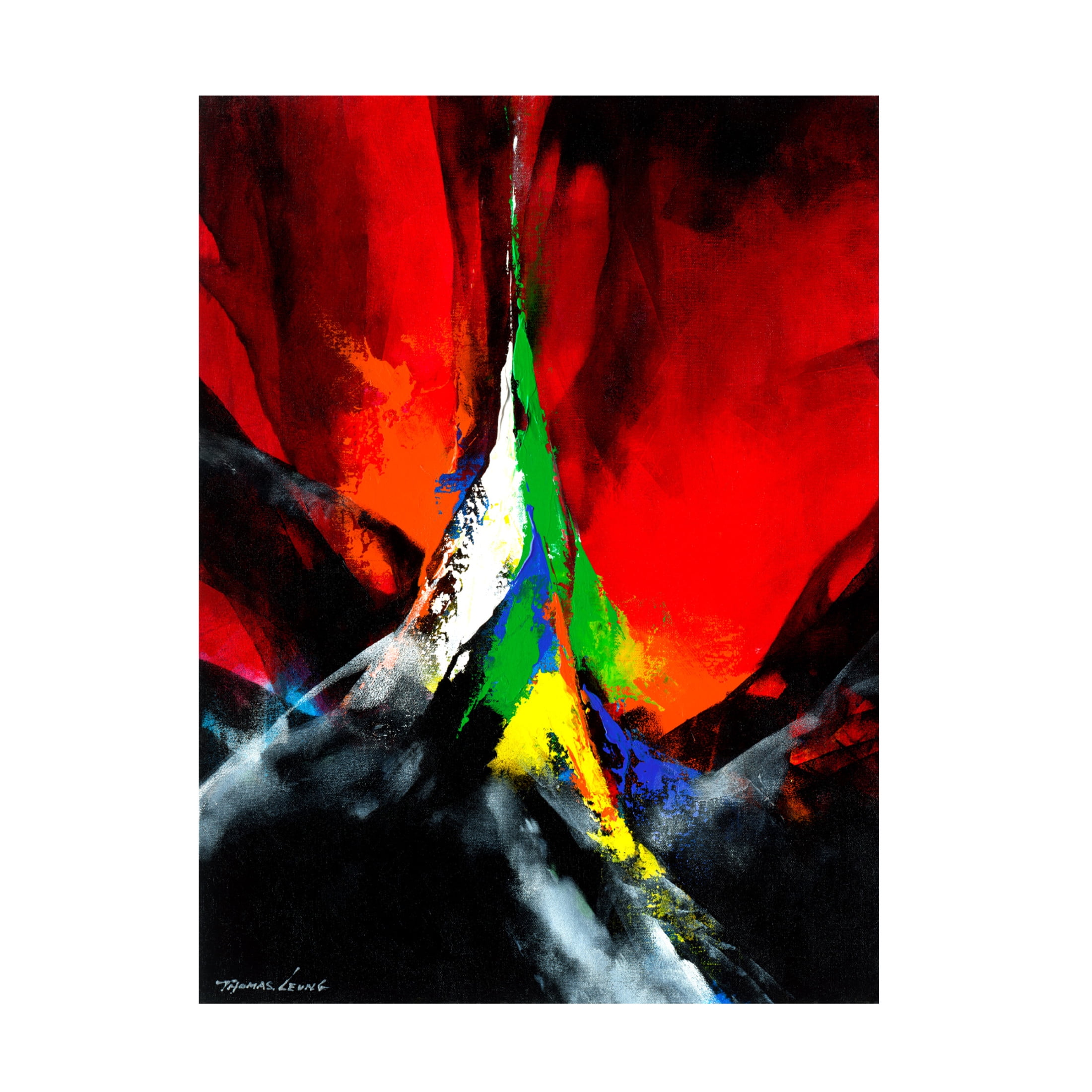 Canvas Wall Art - Thomas Leung 'Joyful II' Wall Art for Living Room, Bedroom, or Office Décor by Trademark Fine Art - 14 x 19 Inches