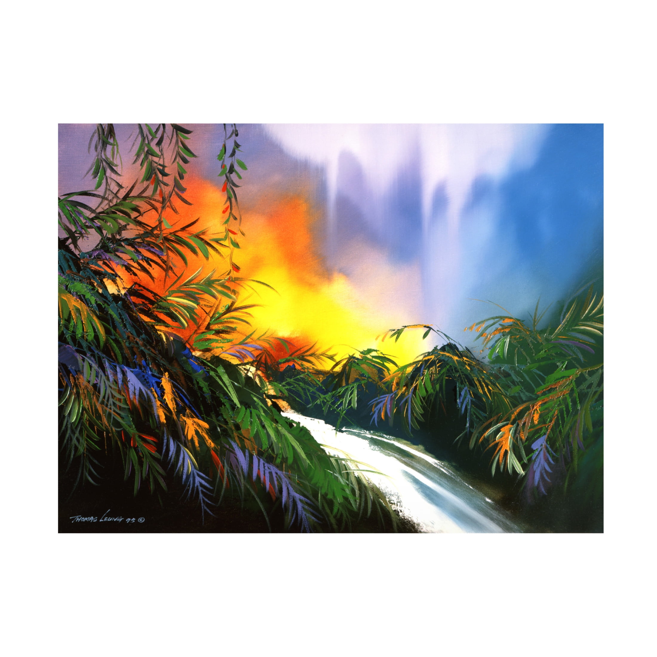 Canvas Wall Art - Thomas Leung 'Meadow Brook' Wall Art for Living Room, Bedroom, or Office Décor by Trademark Fine Art - 24 x 18 Inches