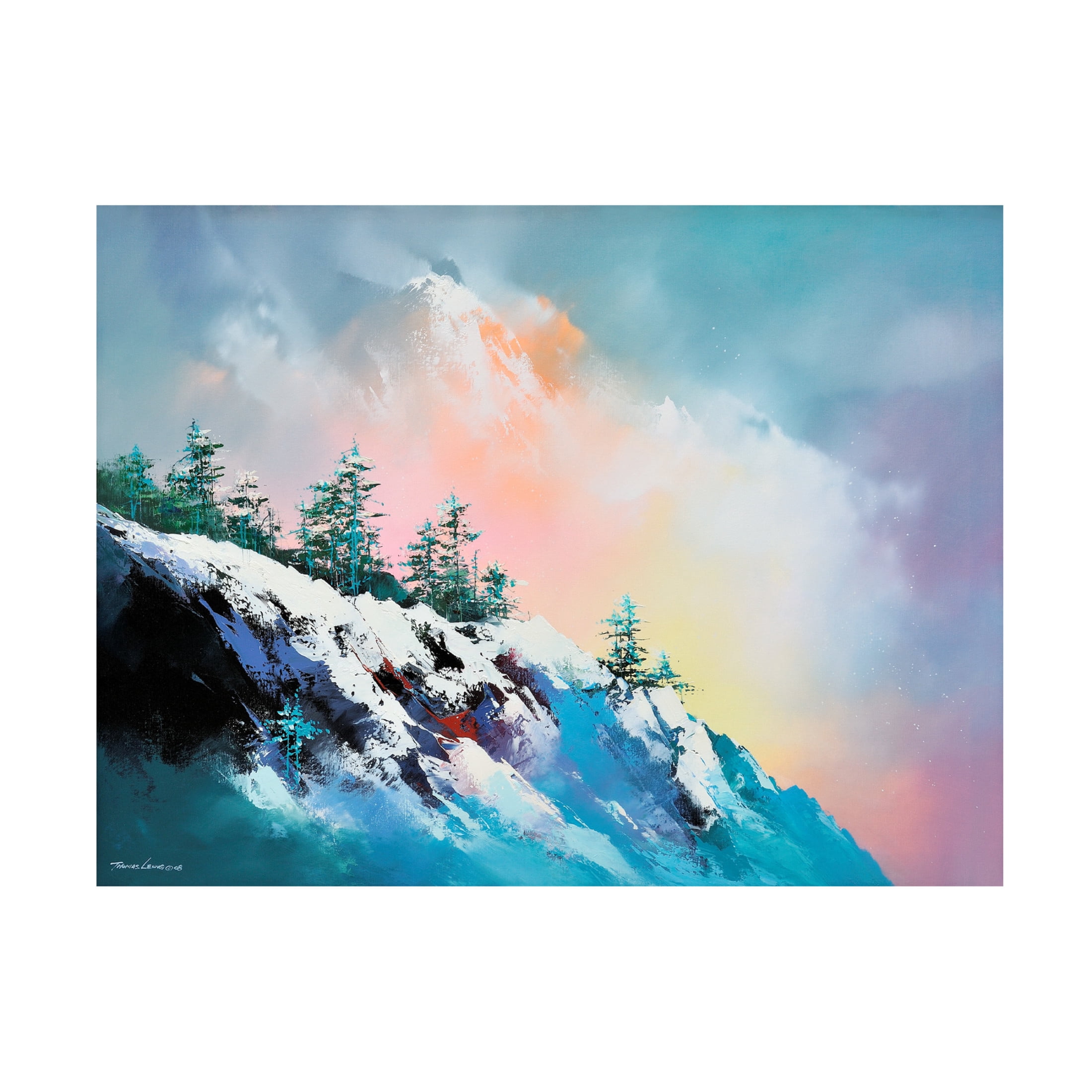 Canvas Wall Art - Thomas Leung 'Sea of Clouds' Wall Art for Living Room, Bedroom, or Office Décor by Trademark Fine Art - 32 x 24 Inches