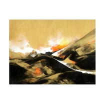 Canvas Wall Art - Thomas Leung 'The Golden Time' Wall Art for Living Room, Bedroom, or Office Décor by Trademark Fine Art - 19 x 14 Inches