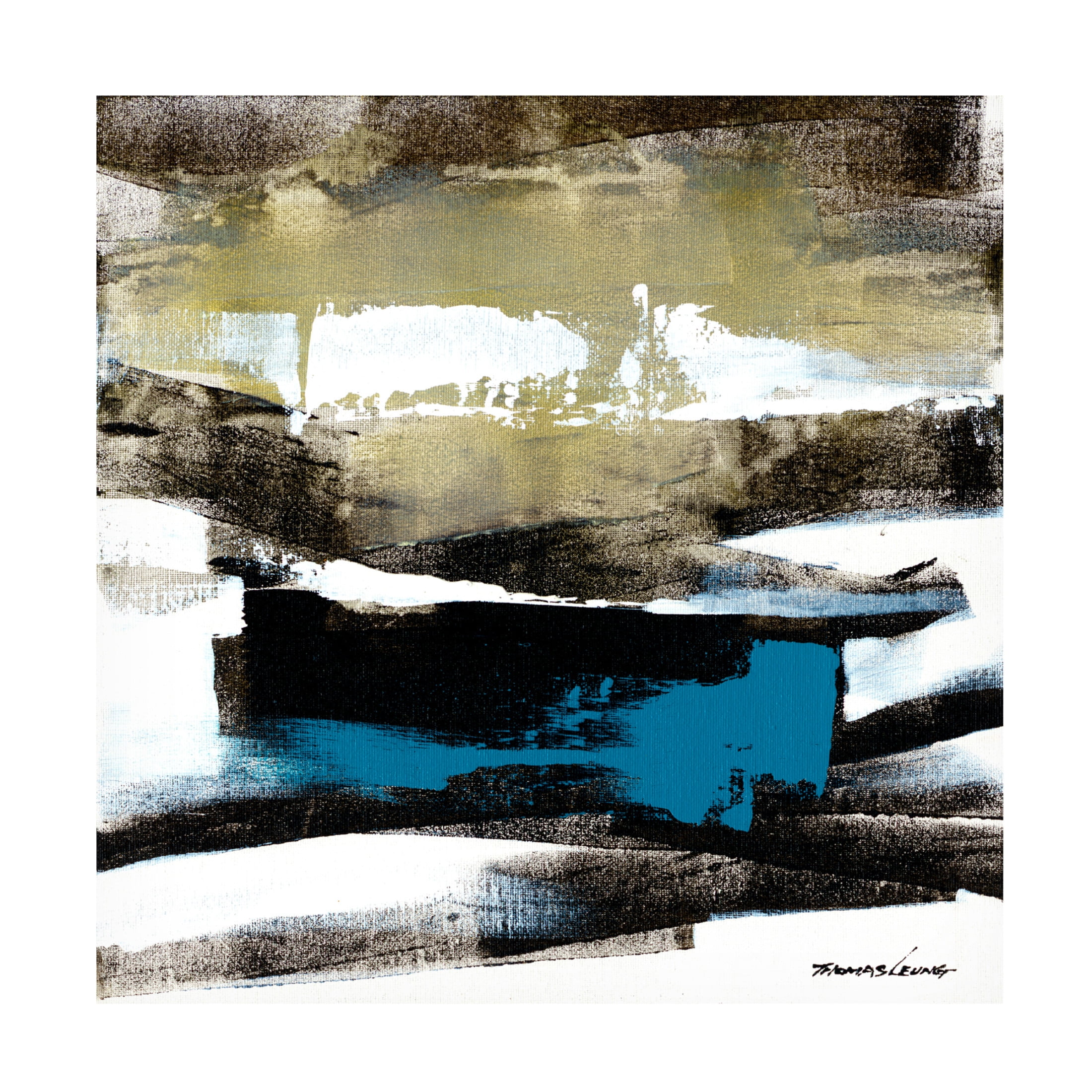 Canvas Wall Art - Thomas Leung 'Wave 10' Wall Art for Living Room, Bedroom, or Office Décor by Trademark Fine Art - 18 x 18 Inches