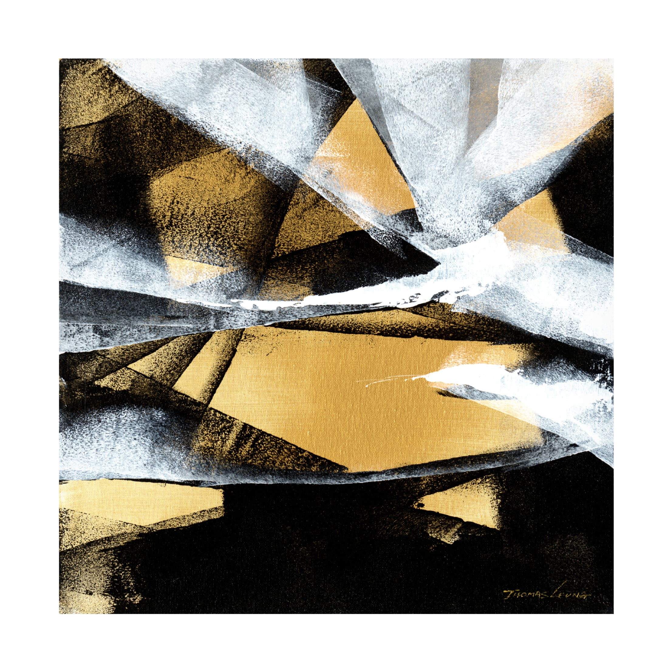 Canvas Wall Art - Thomas Leung 'Wave 8' Wall Art for Living Room, Bedroom, or Office Décor by Trademark Fine Art - 35 x 35 Inches